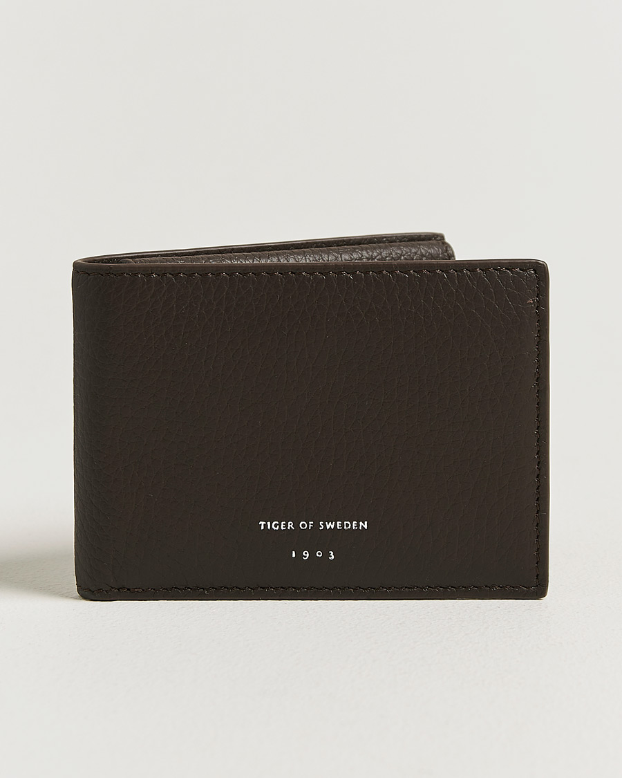 Mies | Lompakot | Tiger of Sweden | Wivallius Leather Wallet Dark Brown