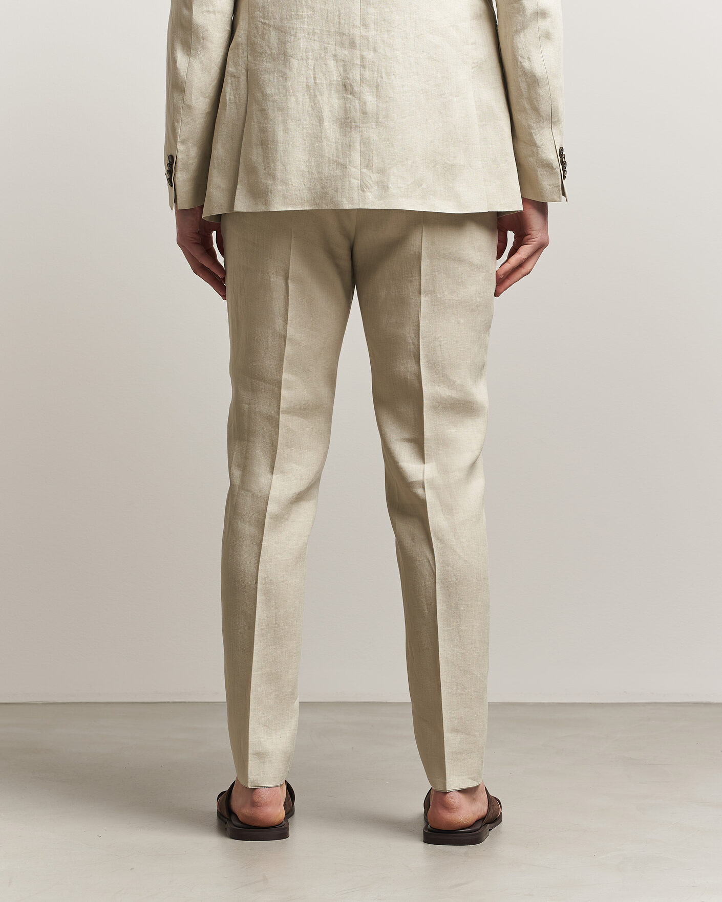 Mies | Housut | Tiger of Sweden | Tenuta Linen Suit Trousers Cream Sand
