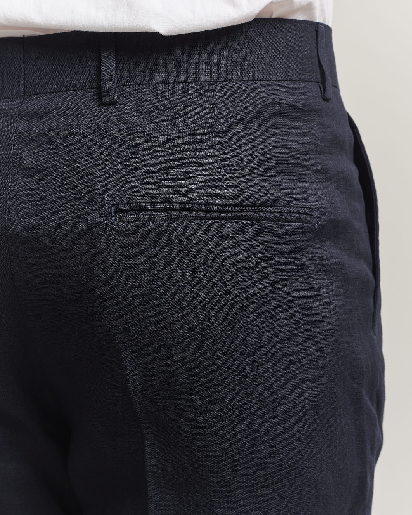 Mies | Housut | Tiger of Sweden | Tenuta Linen Suit Trousers Midnight Blue