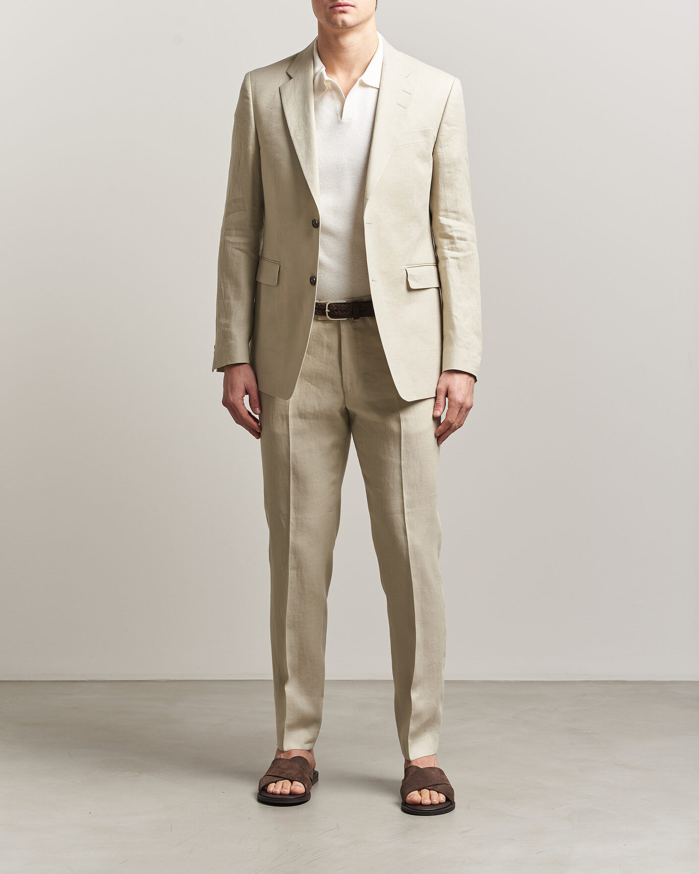 Mies | Pikkutakit | Tiger of Sweden | Justin Linen Suit Blazer Cream Sand