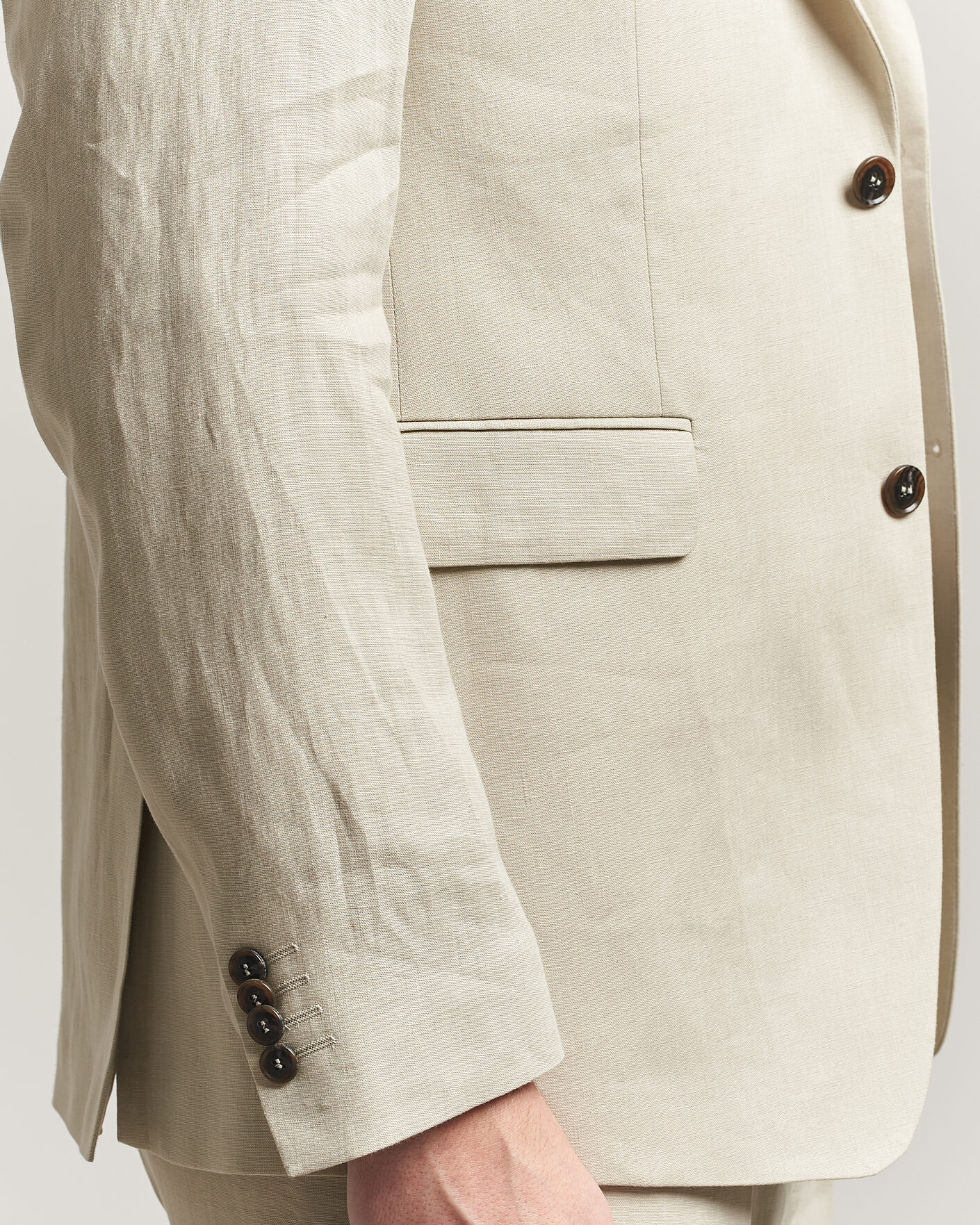 Mies | Pikkutakit | Tiger of Sweden | Justin Linen Suit Blazer Cream Sand