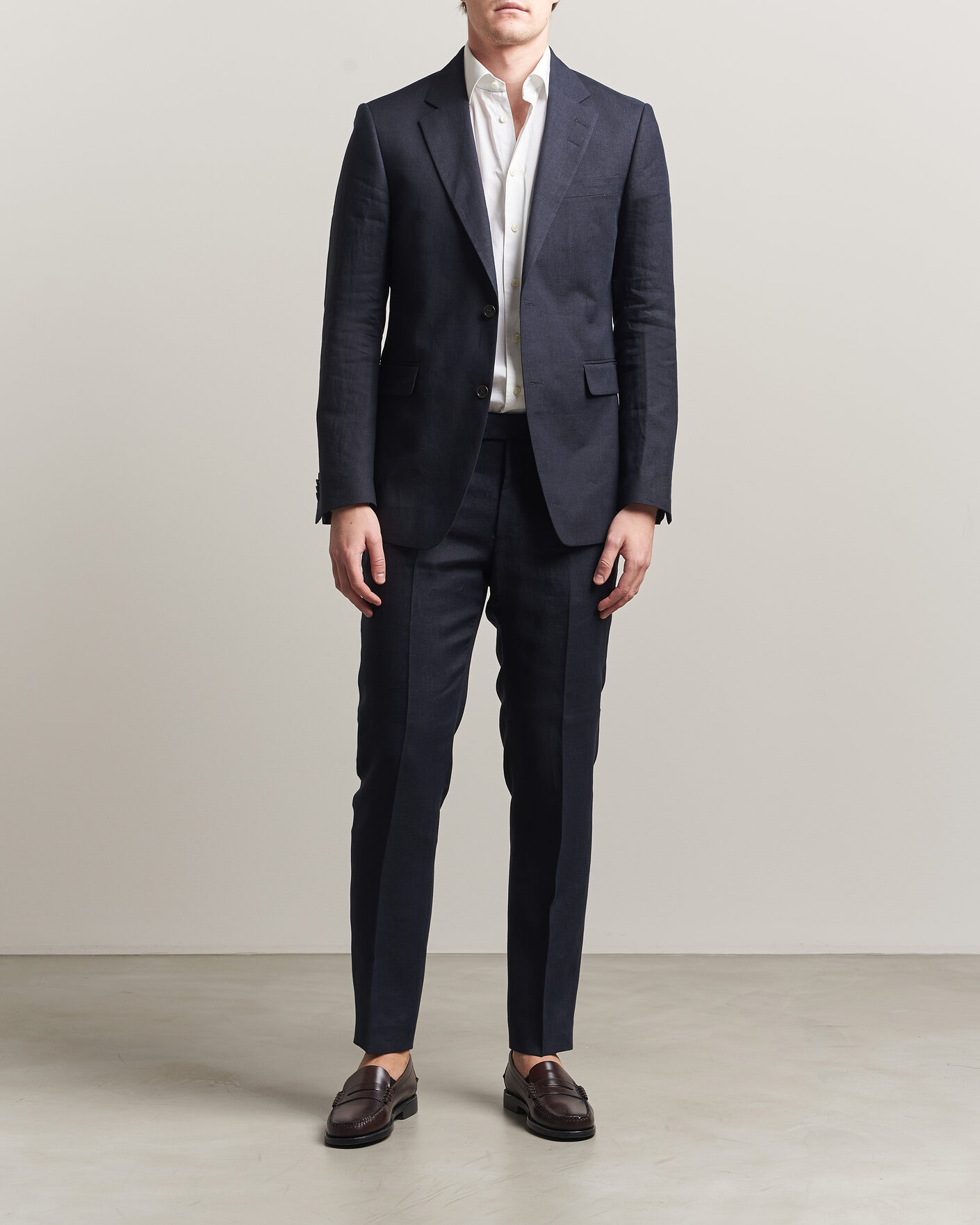 Mies | Pikkutakit | Tiger of Sweden | Justin Linen Suit Blazer Midnight Blue