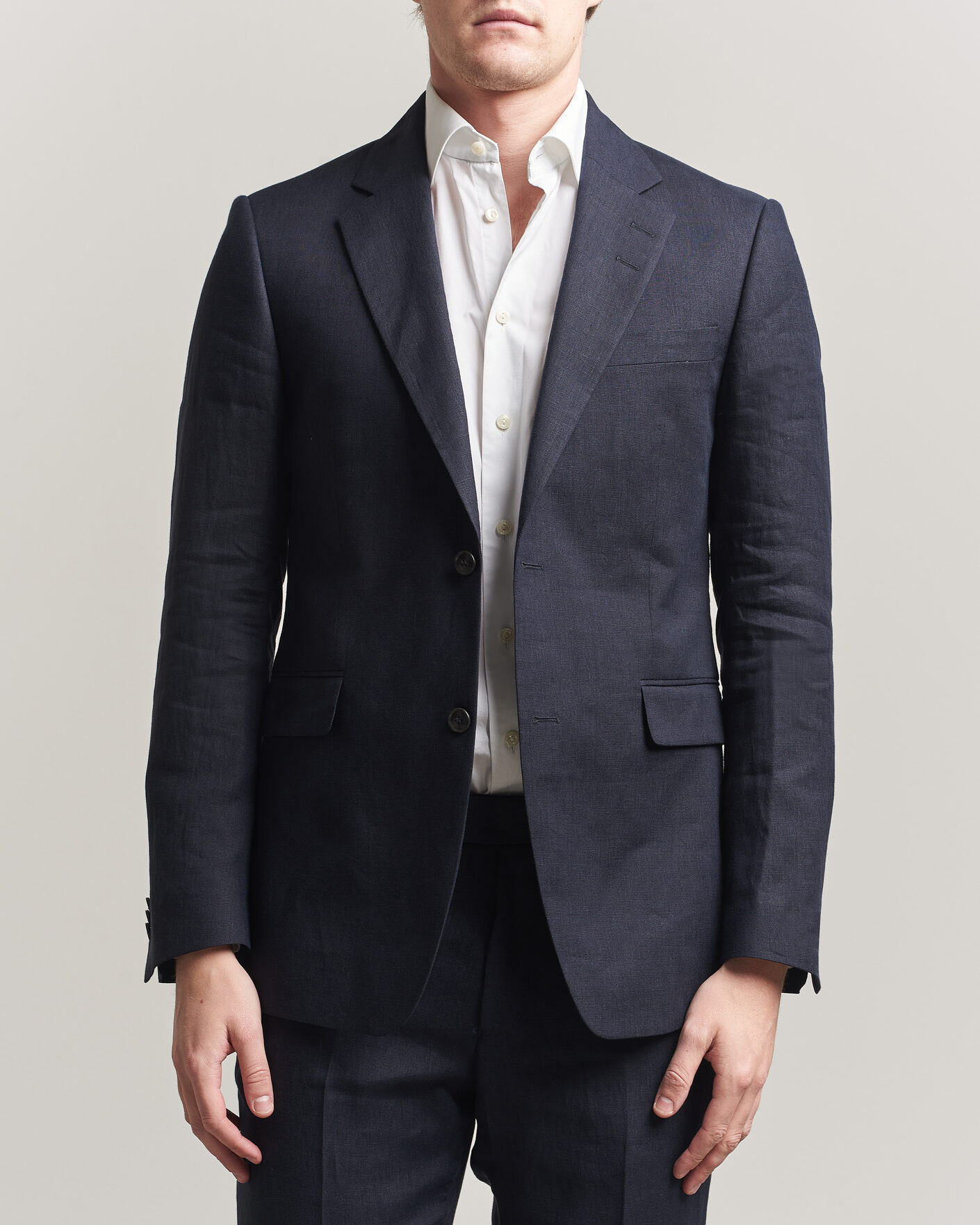 Mies | Pikkutakit | Tiger of Sweden | Justin Linen Suit Blazer Midnight Blue