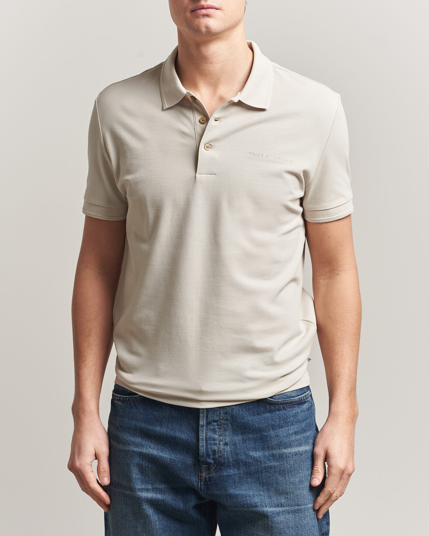 Mies | Pikeet | Tiger of Sweden | Darios Polo Seline Grey