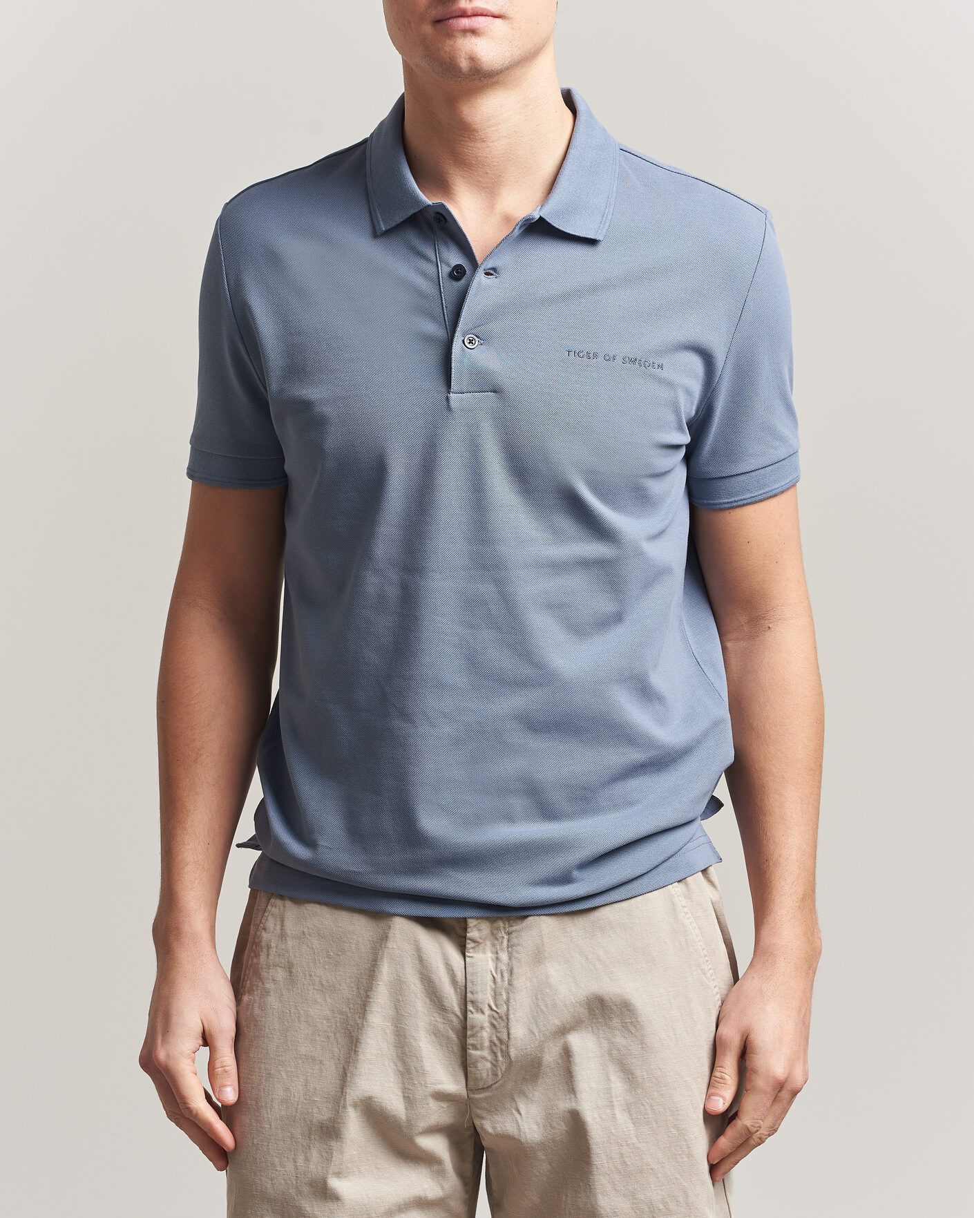 Mies | Pikeet | Tiger of Sweden | Darios Polo Dull Blue
