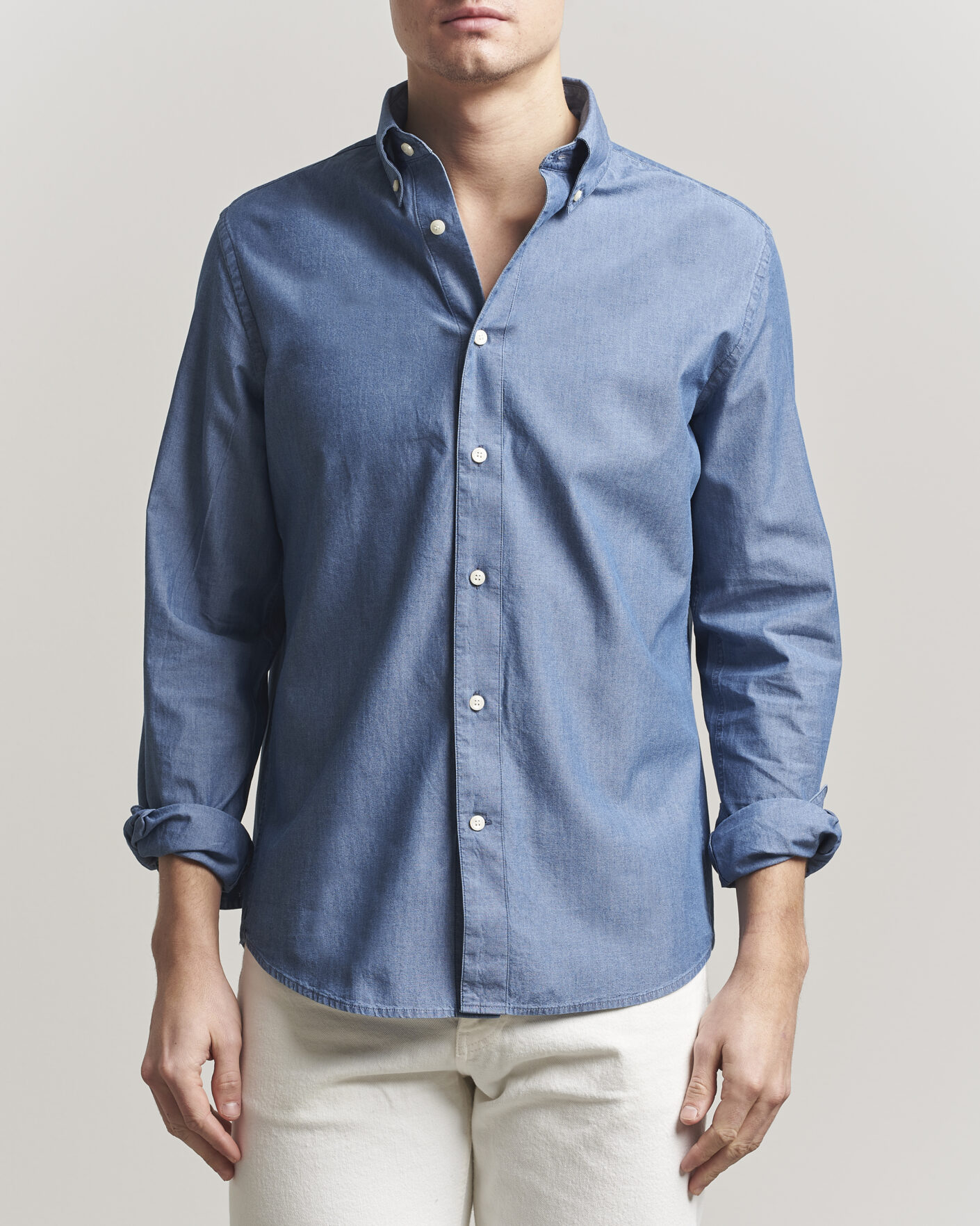 Mies | Kauluspaidat | Tiger of Sweden | Bjorn Denim Shirt Bering Sea