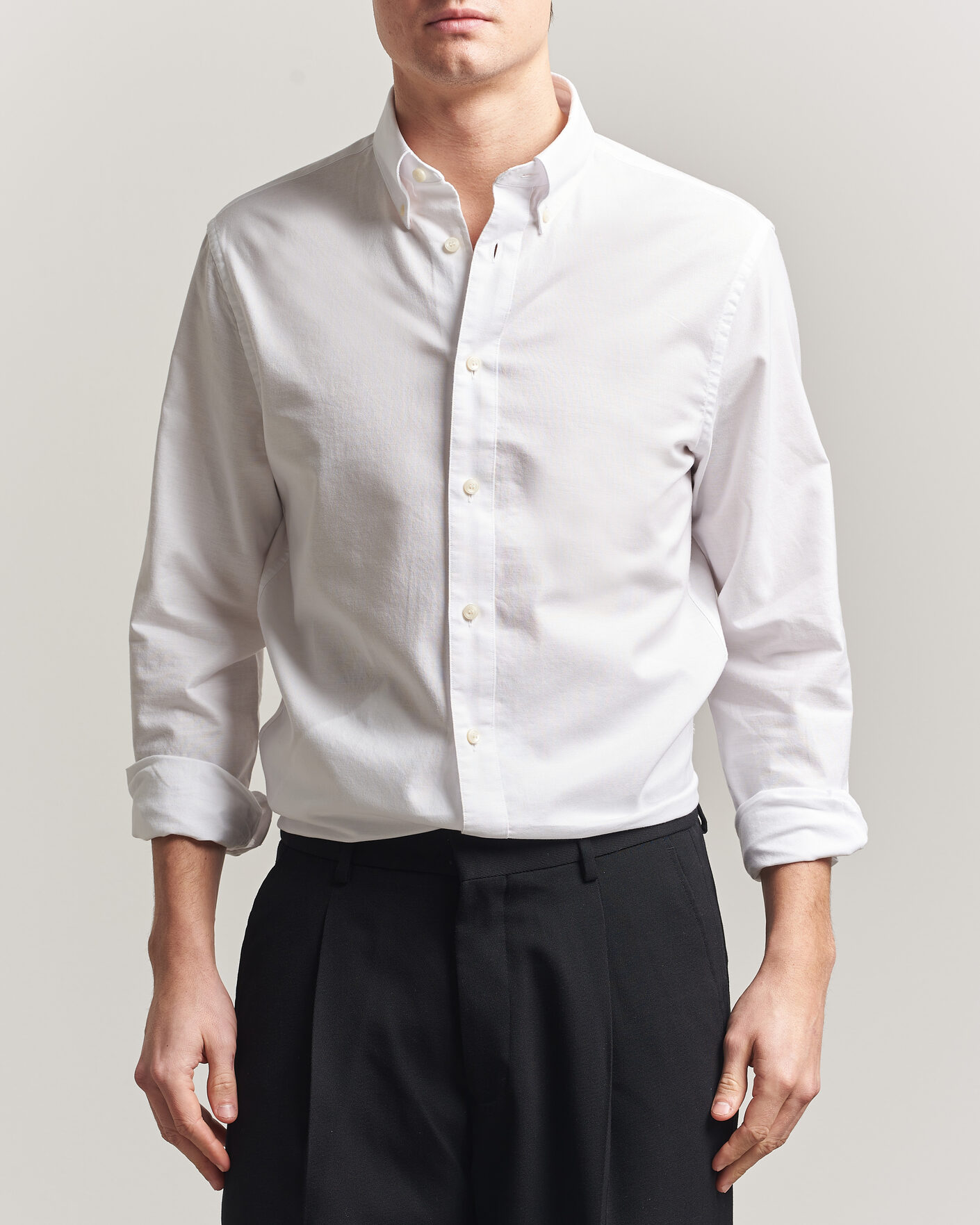Mies | Kauluspaidat | Tiger of Sweden | Bjorn Oxford Shirt Pure White