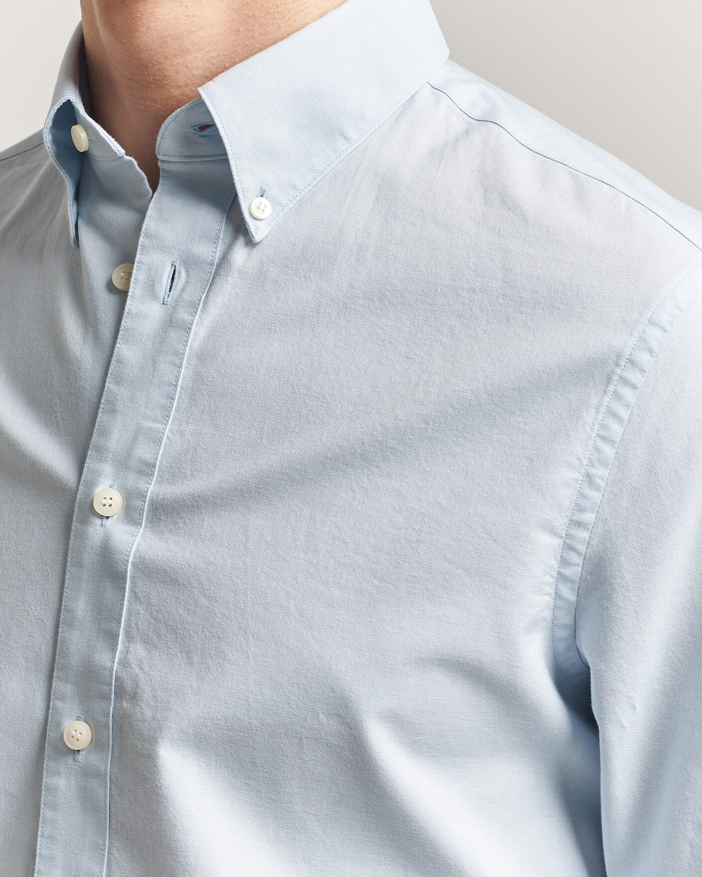 Mies | Kauluspaidat | Tiger of Sweden | Bjorn Oxford Shirt Light Blue