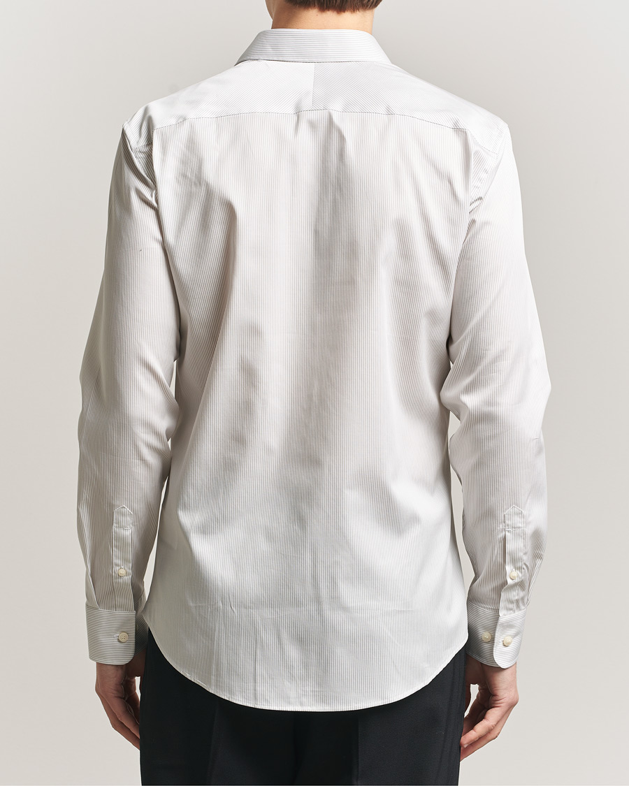 Mies | Kauluspaidat | Tiger of Sweden | Adley Cotton Striped Shirt Seline Grey