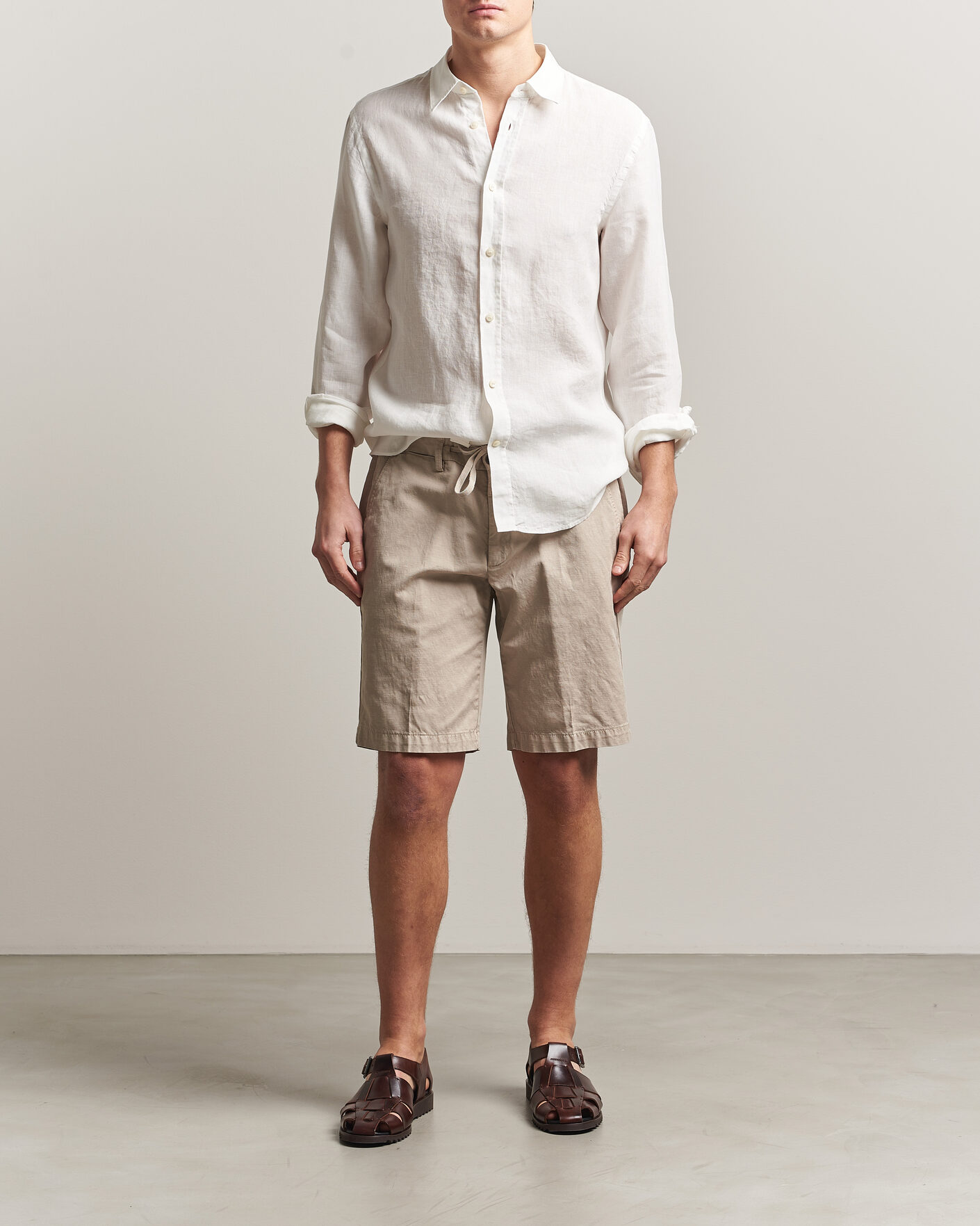 Mies | Kauluspaidat | Tiger of Sweden | Spenser Linen Shirt Off White
