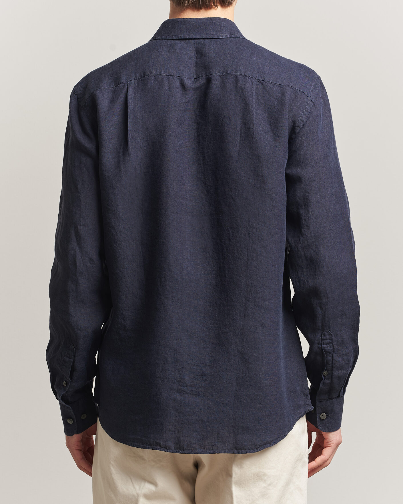Mies | Kauluspaidat | Tiger of Sweden | Spenser Linen Shirt Midnight Blue