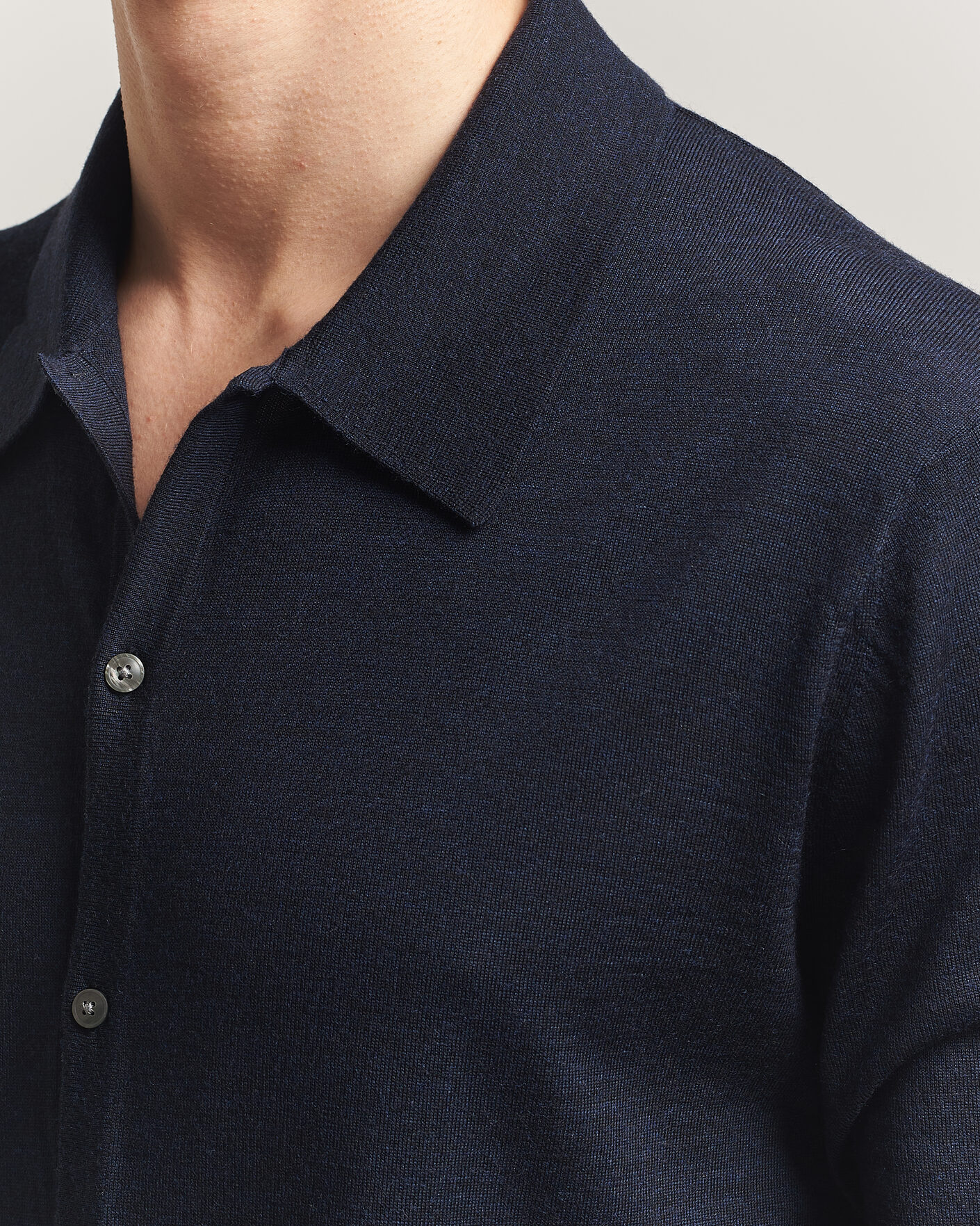 Mies | Puserot | Tiger of Sweden | Verklin Merino Knitted Cardigan Light Ink