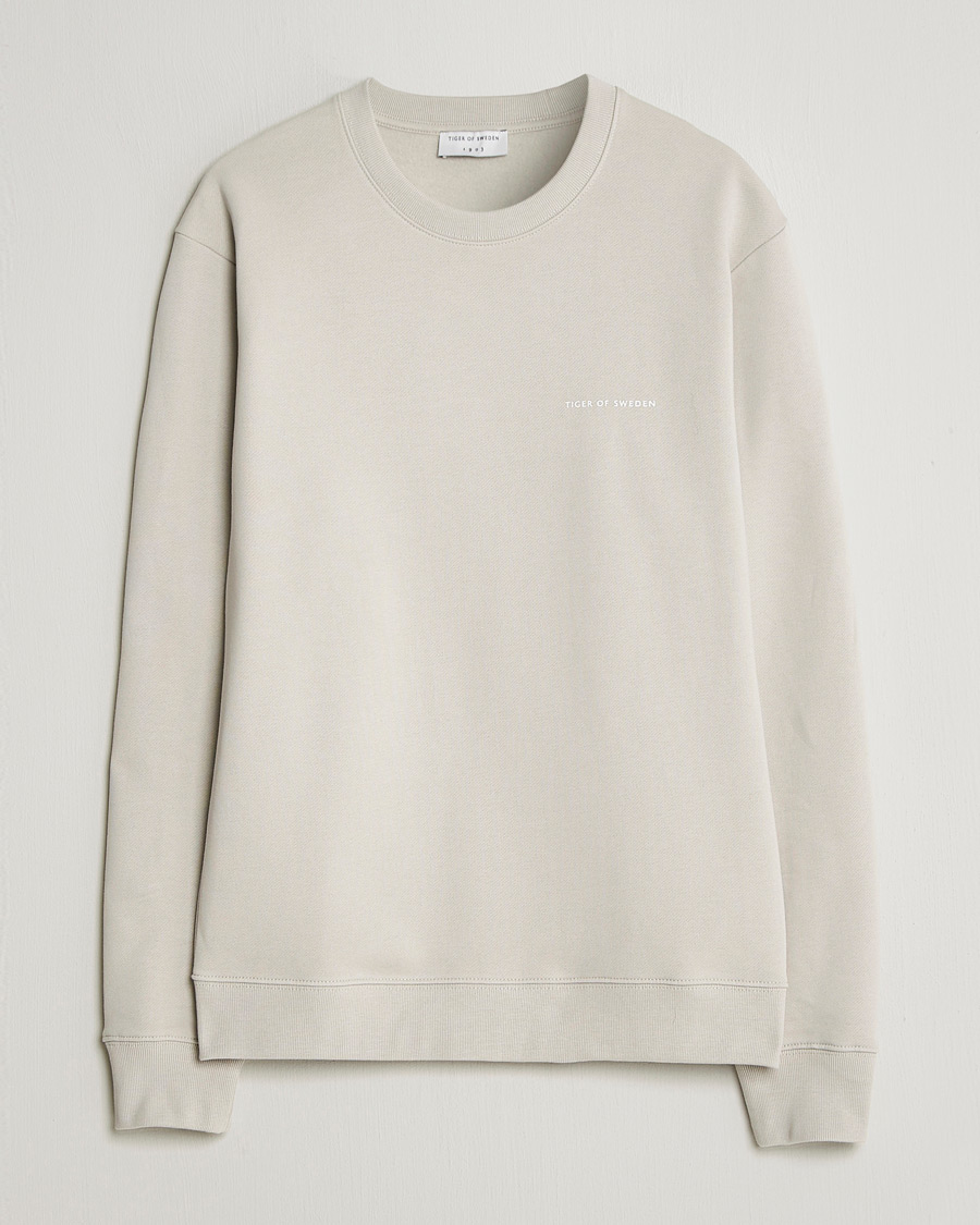 Mies | Puserot | Tiger of Sweden | Emerson Crew Neck Sweatshirt Seline Grey