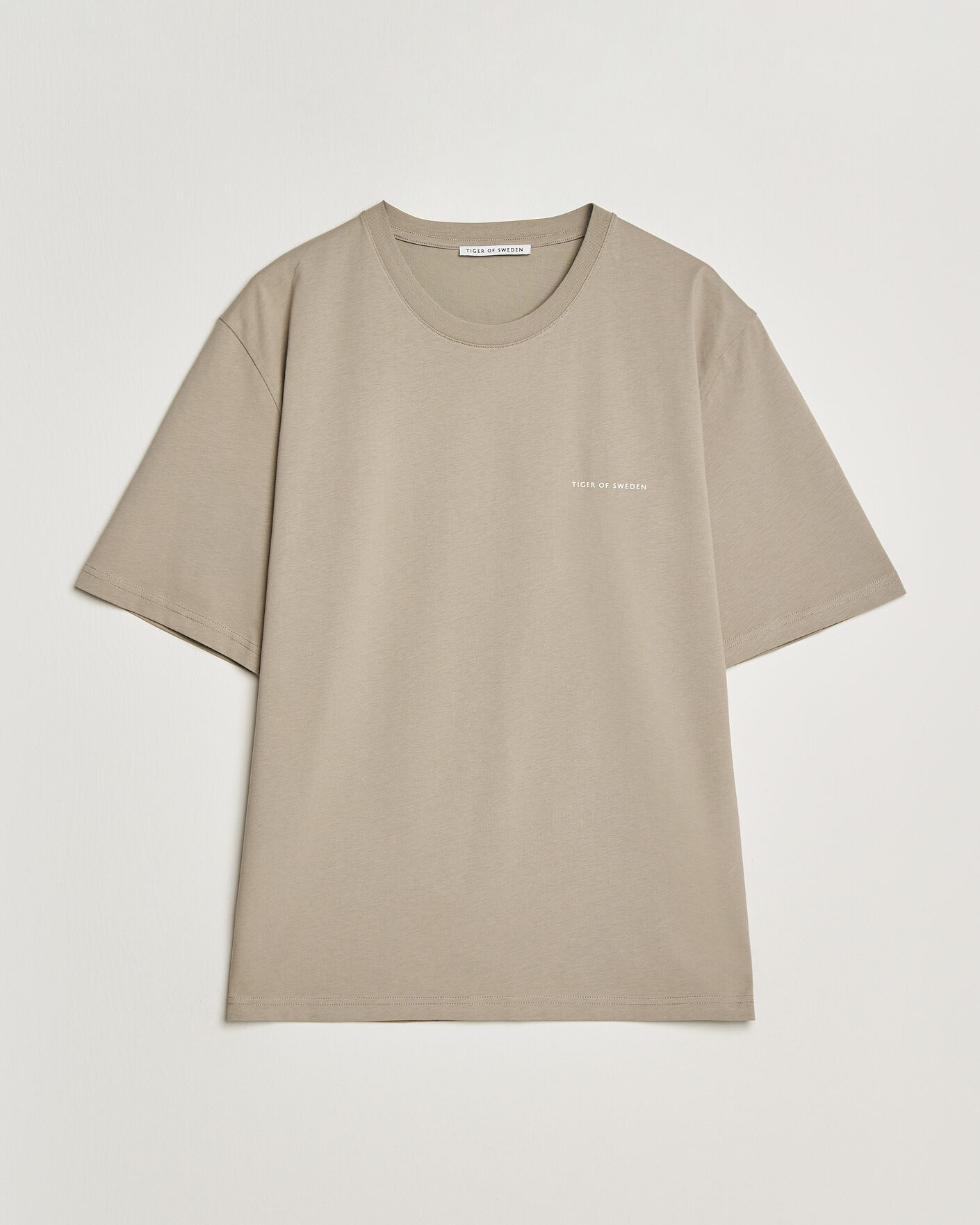 Mies | T-paidat | Tiger of Sweden | Pro Logo Crew Neck T-Shirt Artichoke Grey