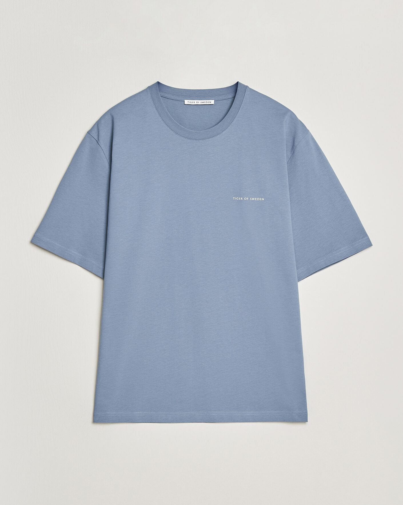 Mies | T-paidat | Tiger of Sweden | Pro Logo Crew Neck T-Shirt Dull Blue