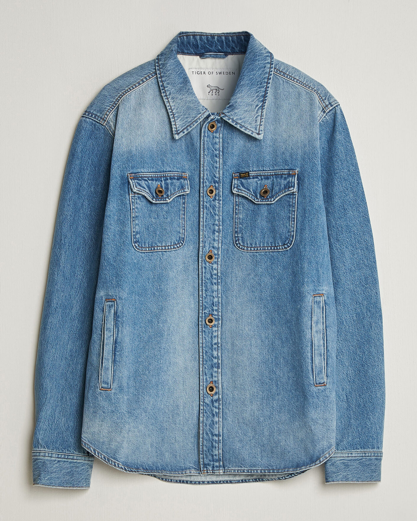 Mies | Takit | Tiger of Sweden | Get Denim Jacket Light Blue