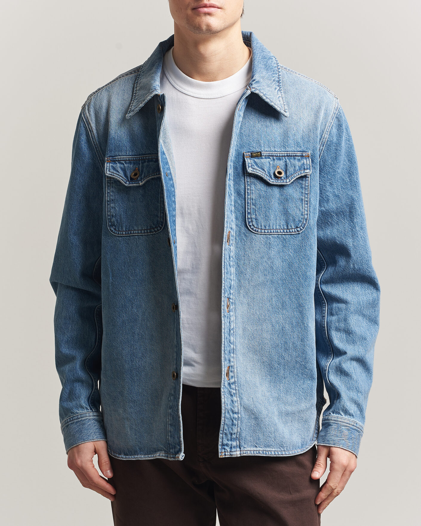 Mies | Takit | Tiger of Sweden | Get Denim Jacket Light Blue