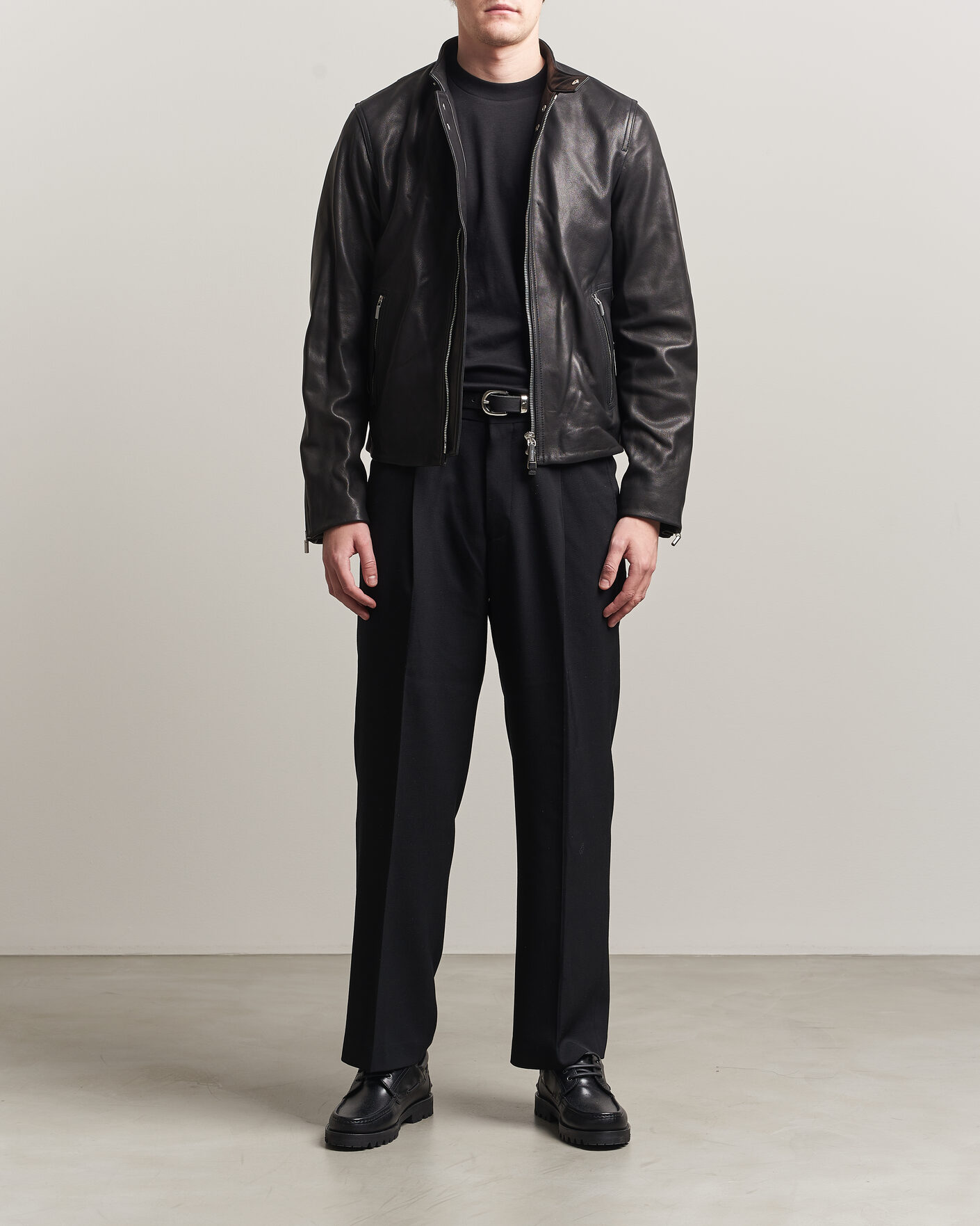 Mies | Takit | Tiger of Sweden | Reier Leather Jacket Black