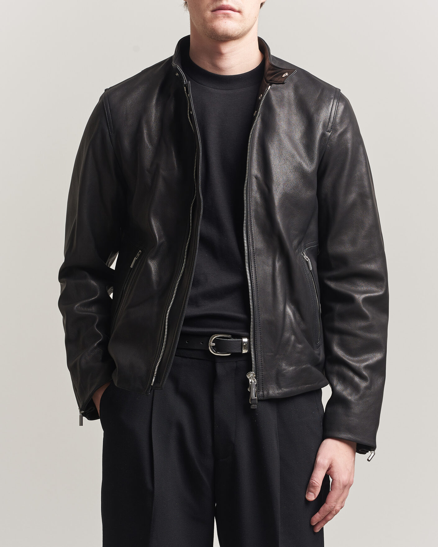 Mies | Takit | Tiger of Sweden | Reier Leather Jacket Black