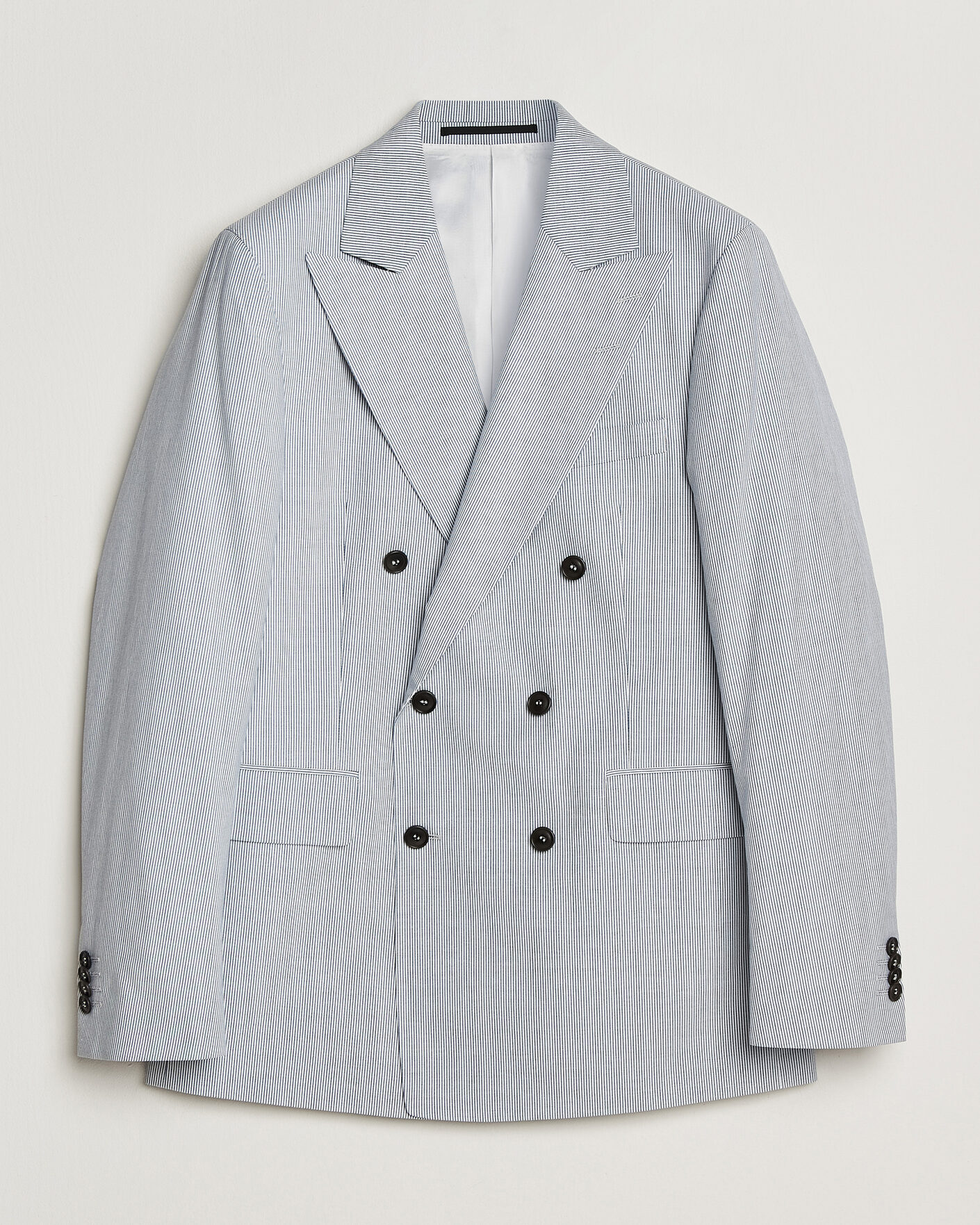 Mies | Pikkutakit | Tiger of Sweden | Ease Cotton Double Breasted Blazer Thunder Blue