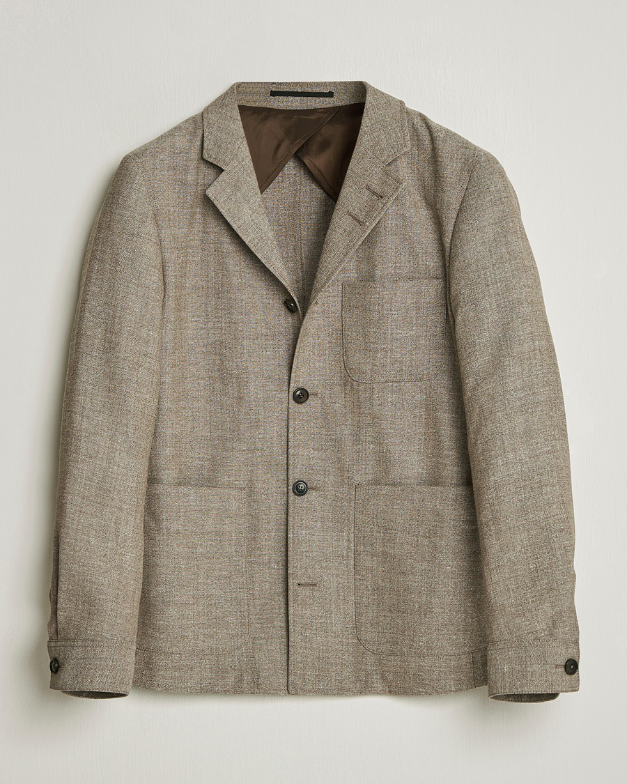 Mies | Pikkutakit | Tiger of Sweden | Harrison Wool/Linen Blazer Sawgrass Brown