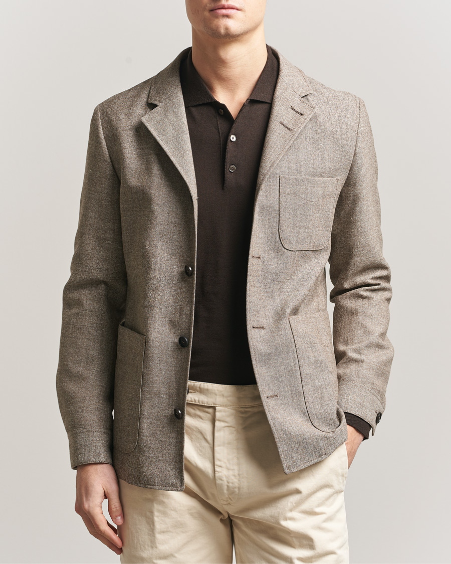 Mies | Pikkutakit | Tiger of Sweden | Harrison Wool/Linen Blazer Sawgrass Brown