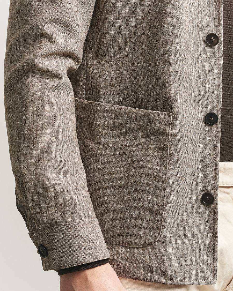 Mies | Pikkutakit | Tiger of Sweden | Harrison Wool/Linen Blazer Sawgrass Brown