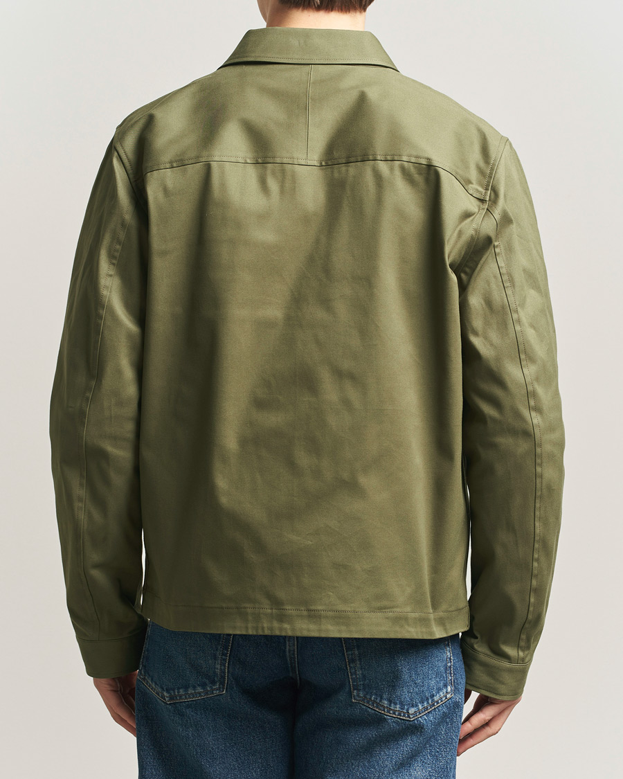 Mies | Kauluspaidat | Tiger of Sweden | Barnaby Cotton Overshirt Kalamata Green