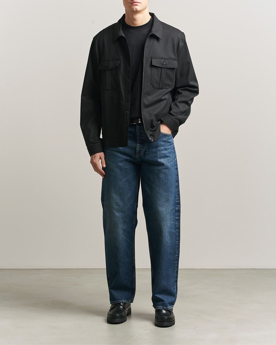 Mies | Kauluspaidat | Tiger of Sweden | Barnaby Technical Overshirt Black