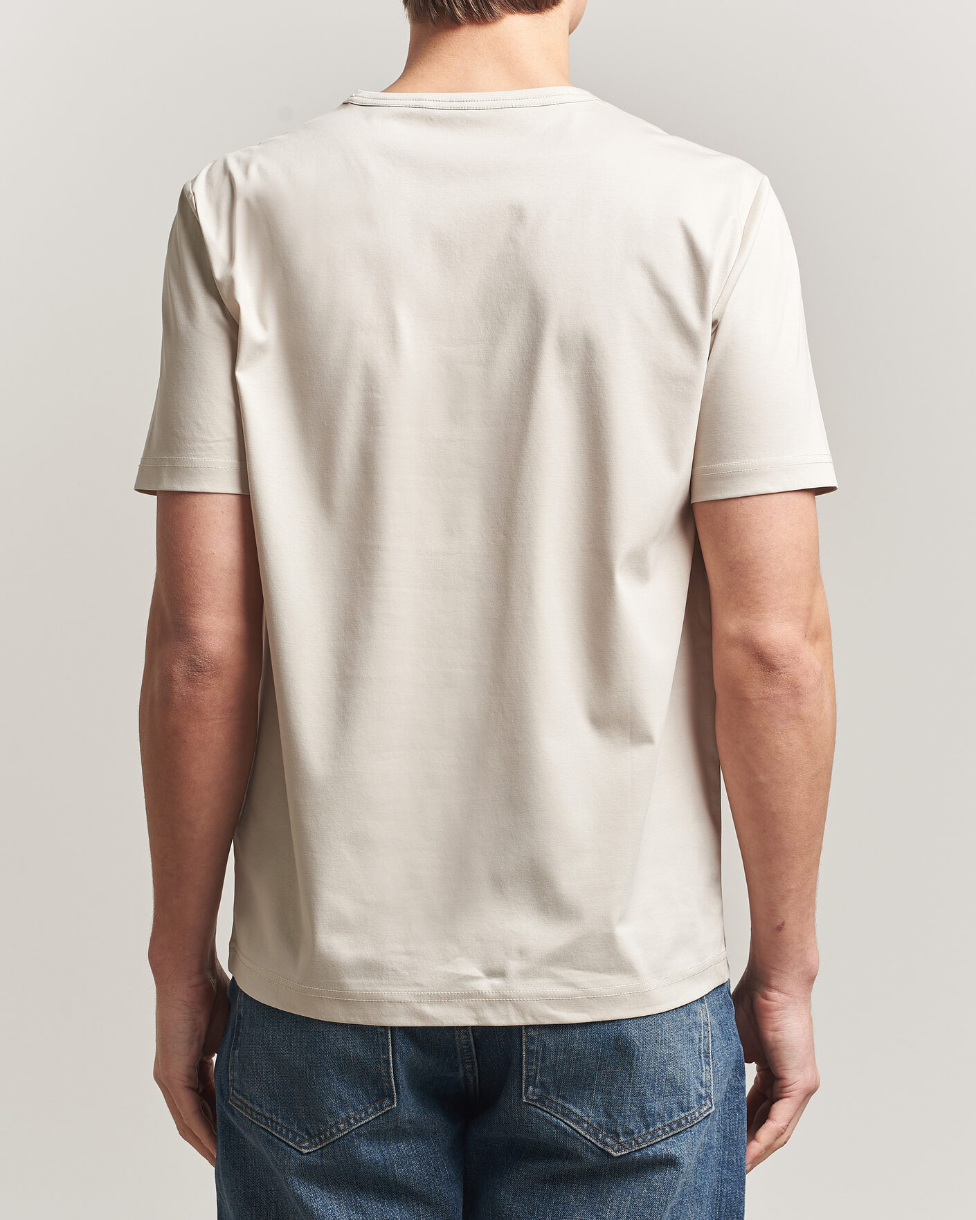 Mies | T-paidat | Tiger of Sweden | Olaf Mercerized Cotton T-Shirt Seline Grey