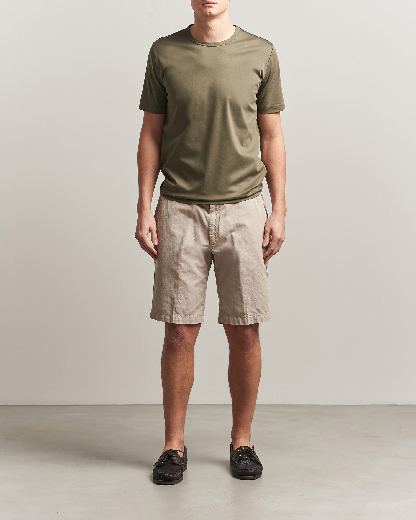 Mies | T-paidat | Tiger of Sweden | Olaf Mercerized Cotton T-Shirt Kalamata Green