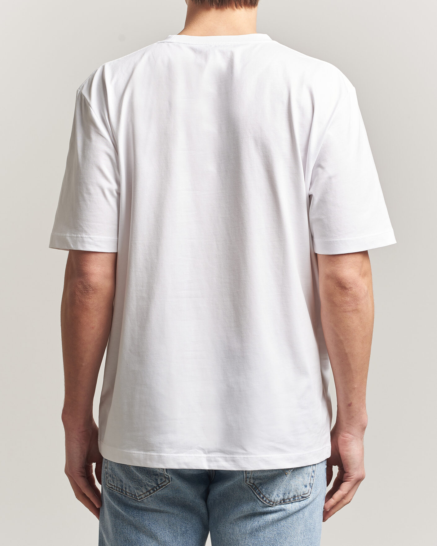 Mies | T-paidat | Tiger of Sweden | Pro Cotton Logo T-Shirt Pure White