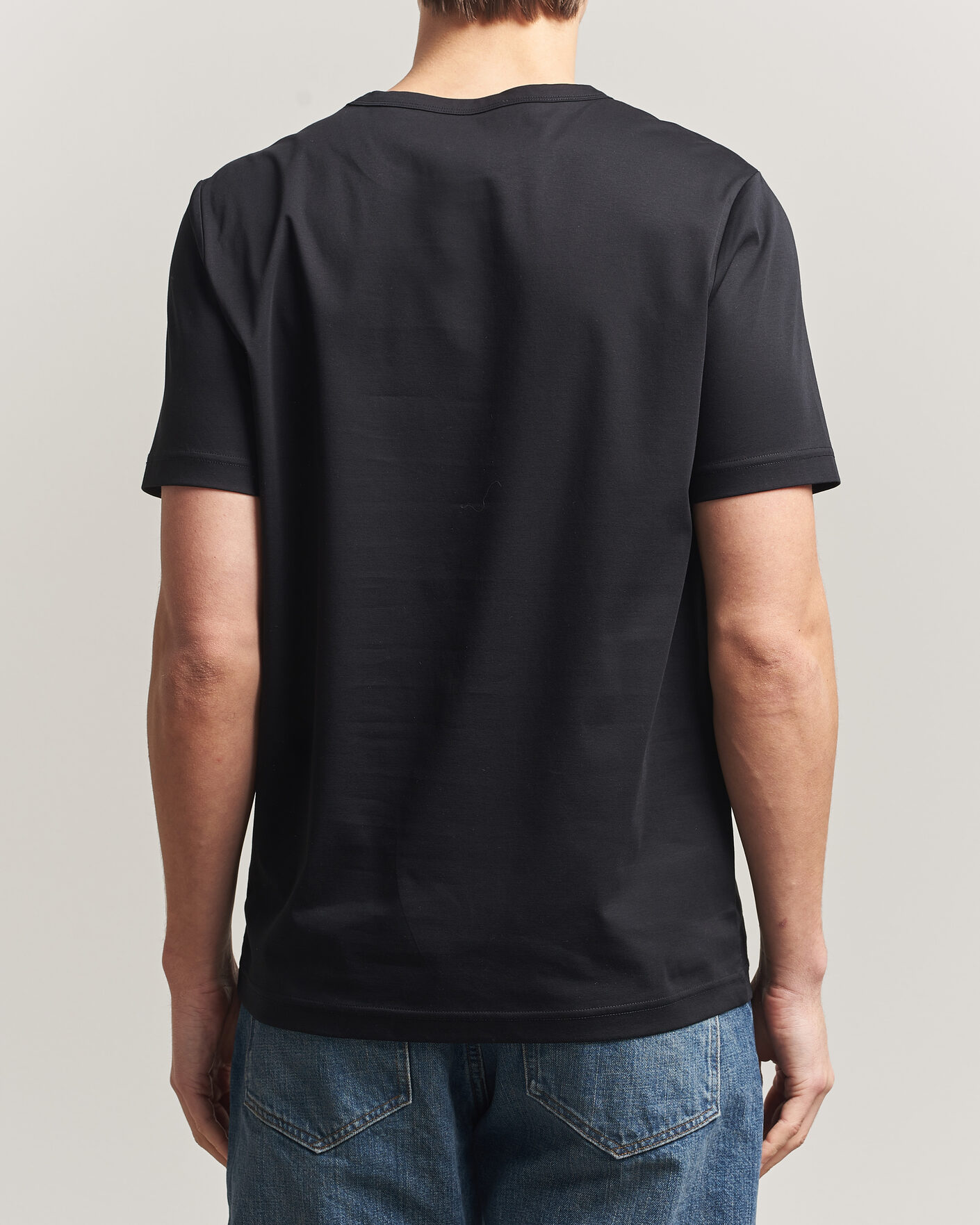 Mies | T-paidat | Tiger of Sweden | Olaf Mercerized Cotton T-Shirt Black