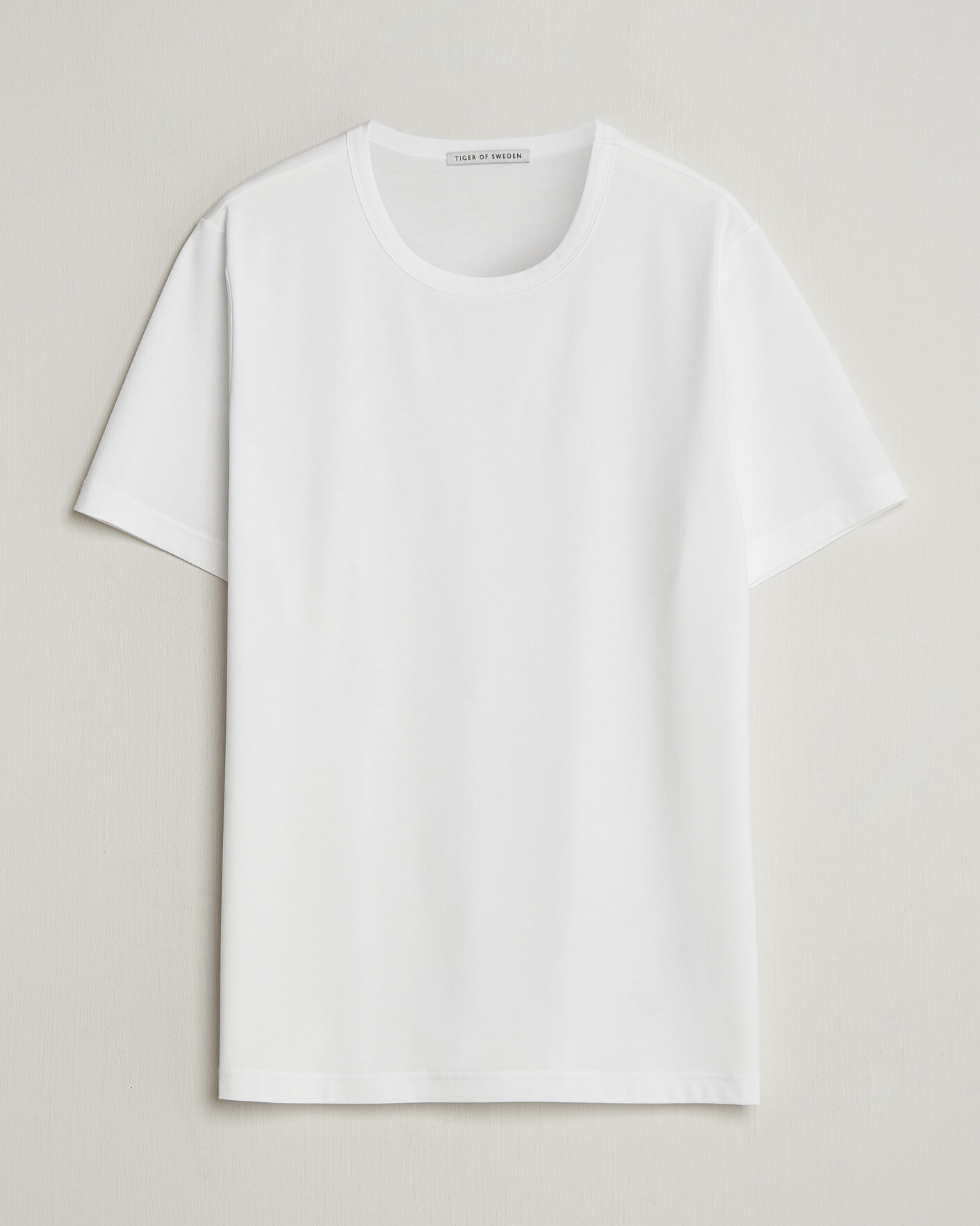 Mies | T-paidat | Tiger of Sweden | Olaf Mercerized Cotton T-Shirt Pure White