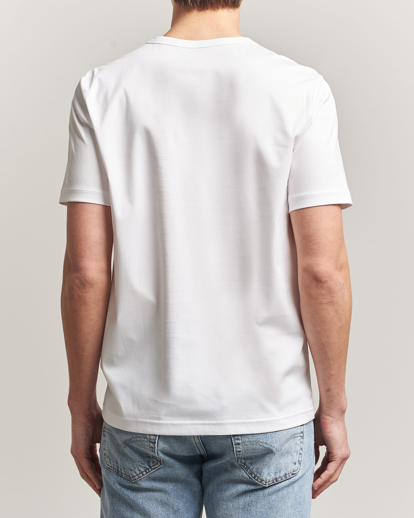 Mies | T-paidat | Tiger of Sweden | Olaf Mercerized Cotton T-Shirt Pure White