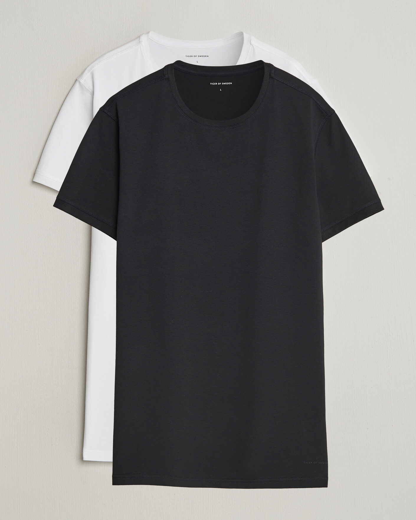 Mies | T-paidat | Tiger of Sweden | Heimdal 2-Pack Crew Neck T-Shirt Pure White