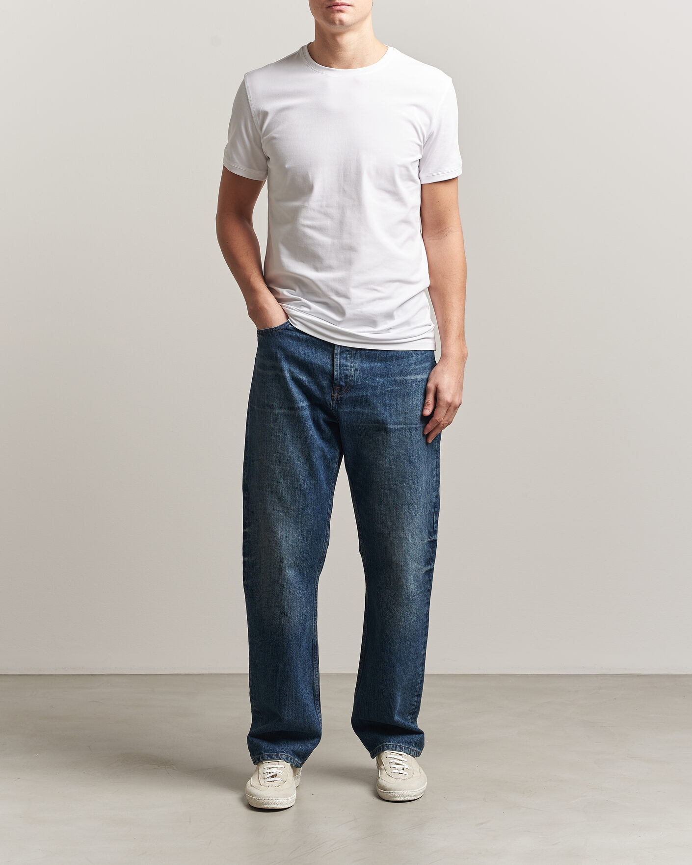 Mies | T-paidat | Tiger of Sweden | Heimdal 2-Pack Crew Neck T-Shirt Pure White