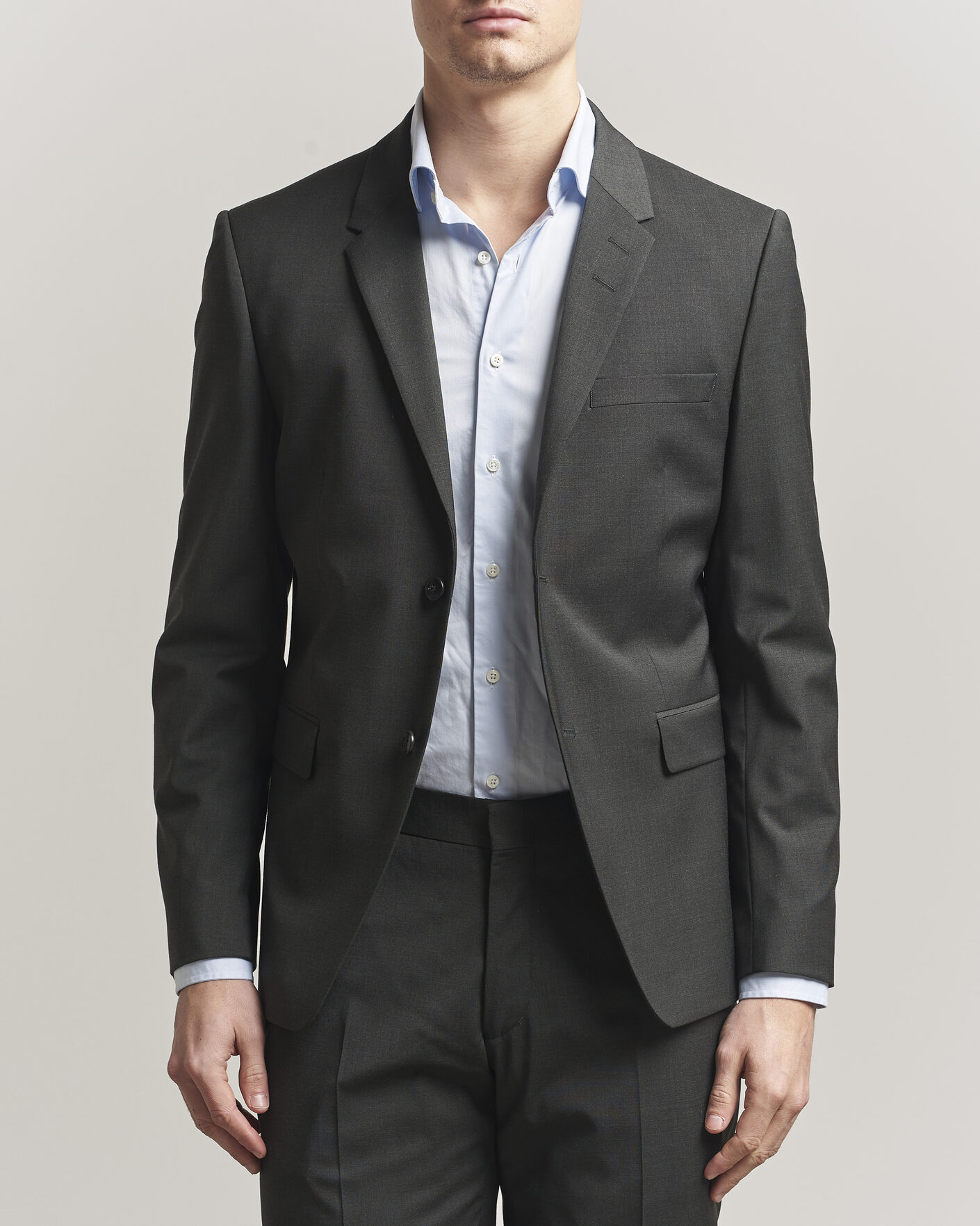 Mies | Pikkutakit | Tiger of Sweden | Jamie Wool Travel Suit Blazer Olive Extreme