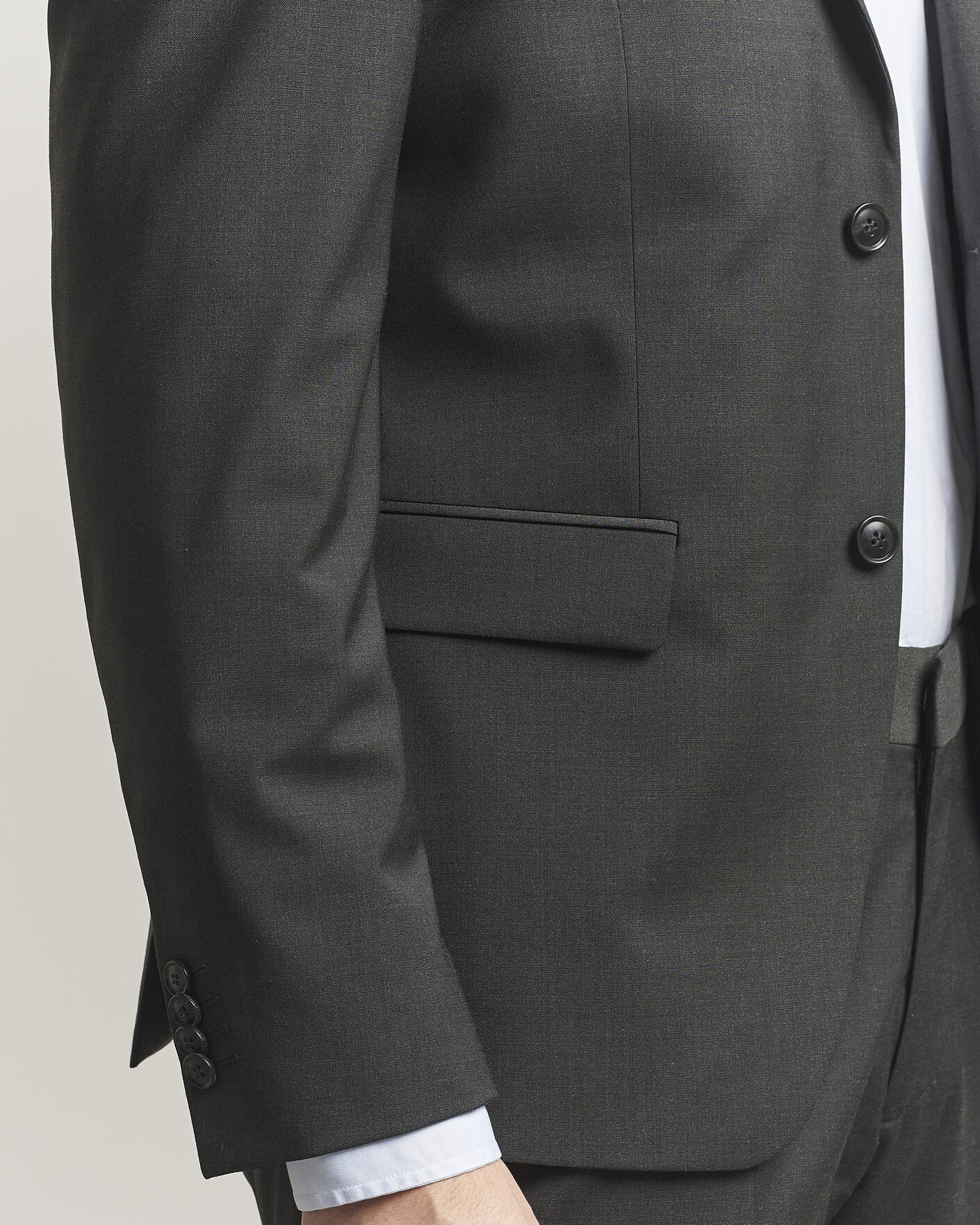 Mies | Pikkutakit | Tiger of Sweden | Jamie Wool Travel Suit Blazer Olive Extreme