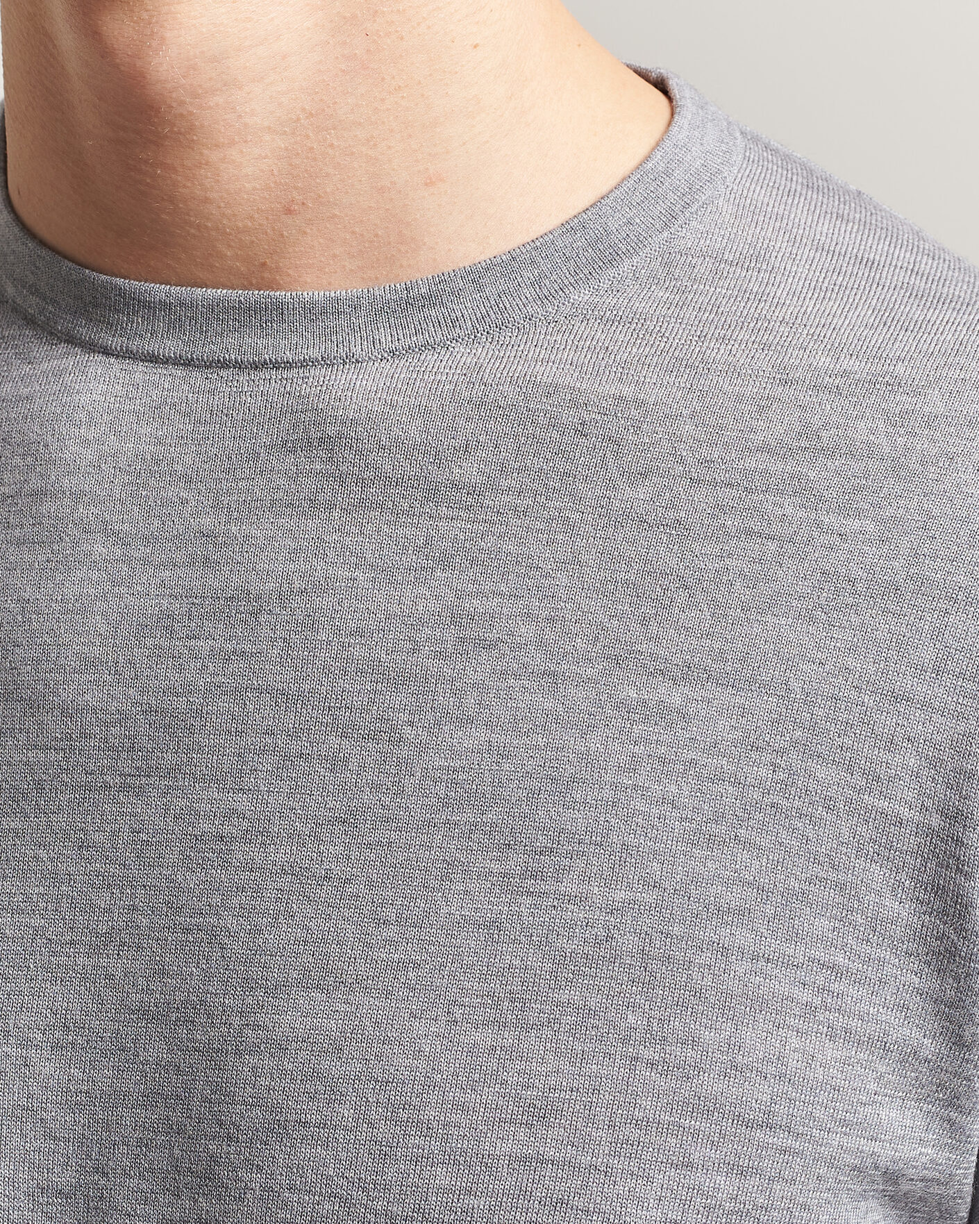 Mies | Puserot | Tiger of Sweden | Connor Crew Neck Pullover Grey Melange
