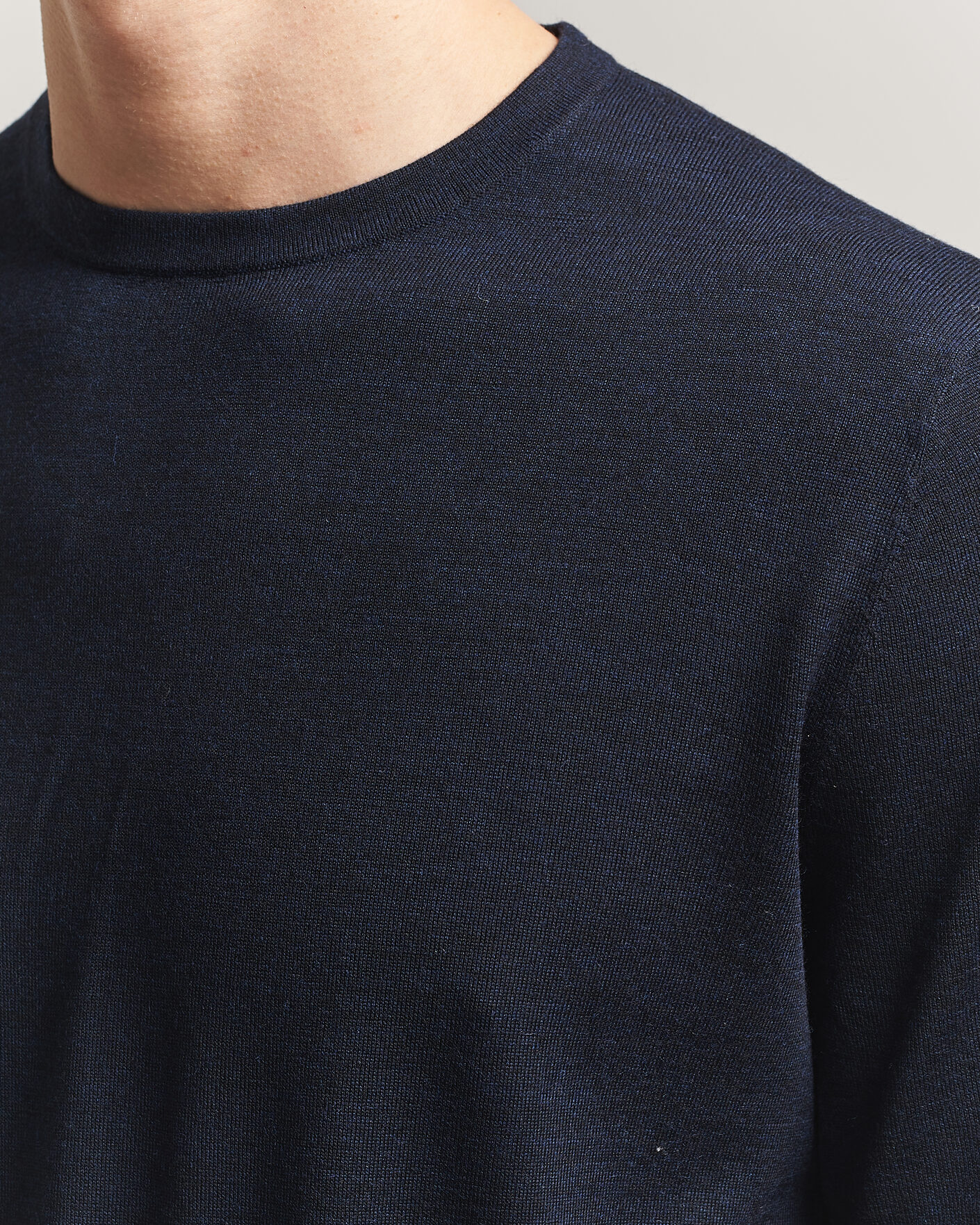 Mies | T-paidat | Tiger of Sweden | Connor Knitted Crew Neck T-Shirt Light Ink