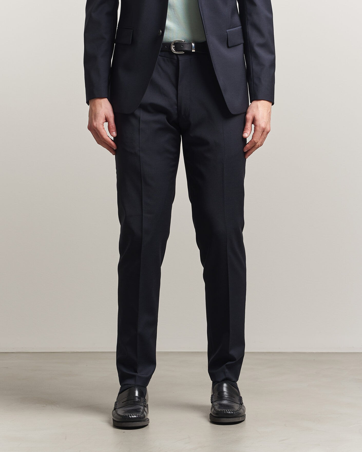 Mies | Housut | Tiger of Sweden | Tenuta Wool Travel Suit Trousers Dark Ink