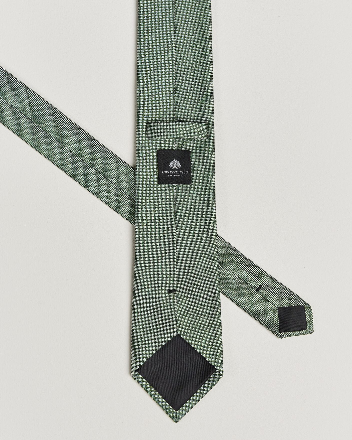 Mies | Solmiot | Amanda Christensen | Box Set Printed Silk 8cm Tie With Pocket Square Green