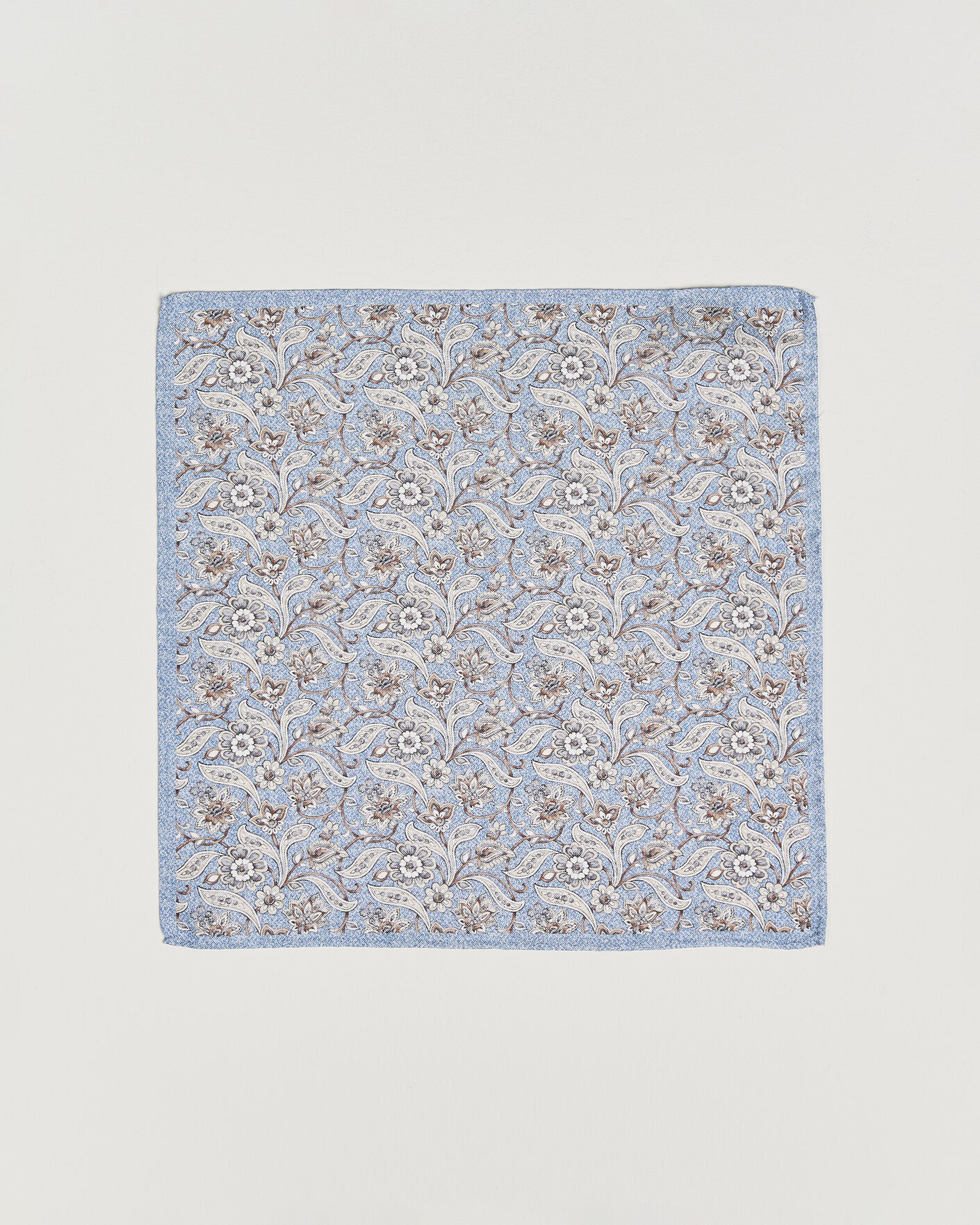 Mies | Taskuliinat | Amanda Christensen | Silk Oxford Large Flower Pocket Square Blue