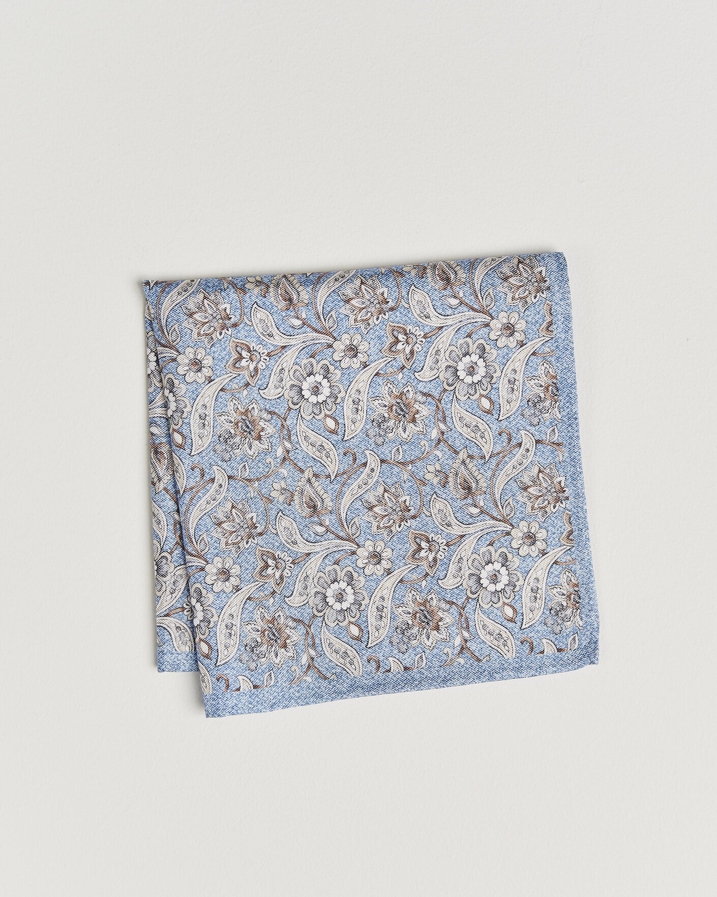 Mies | Taskuliinat | Amanda Christensen | Silk Oxford Large Flower Pocket Square Blue