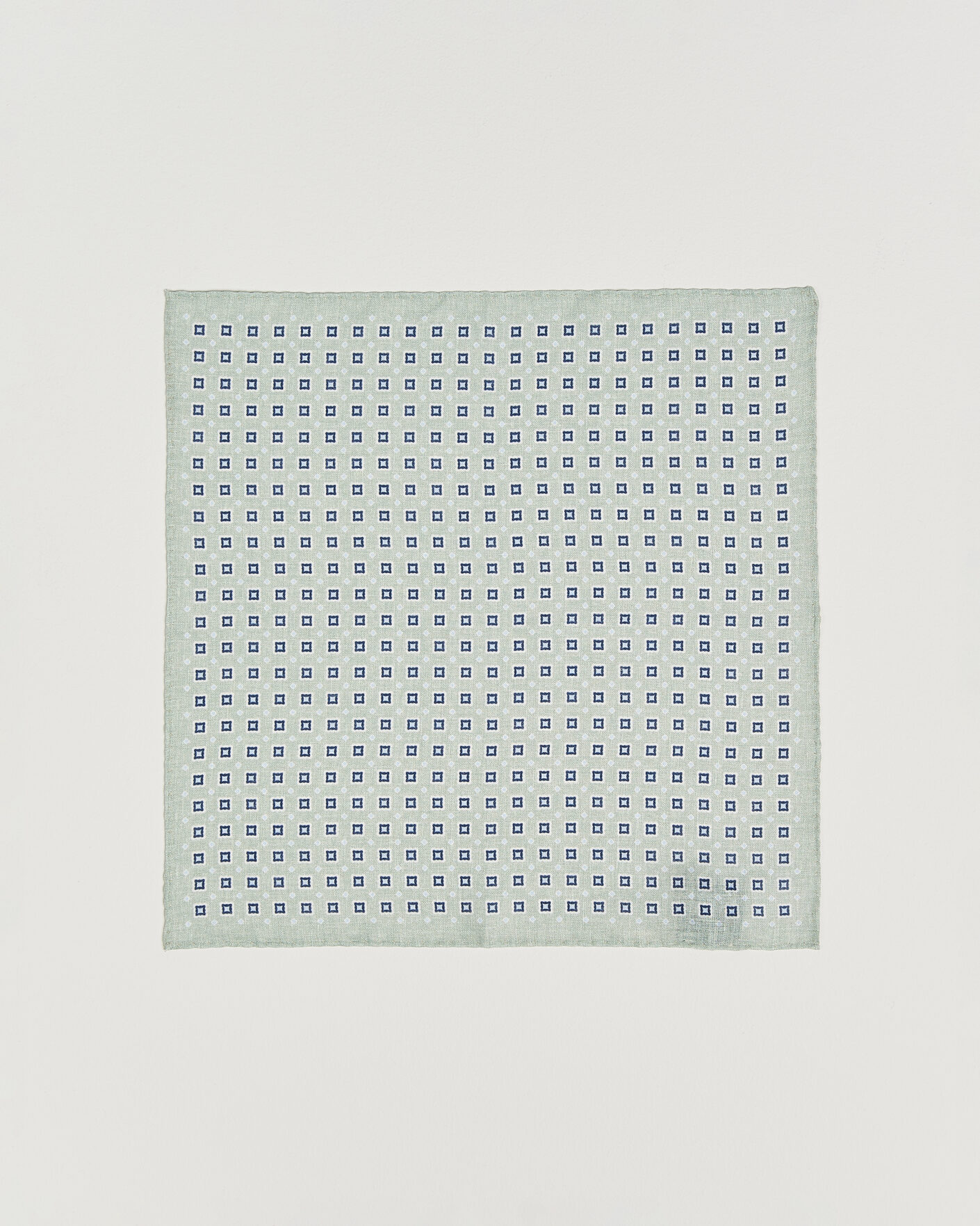 Mies | Taskuliinat | Amanda Christensen | Linen Medallion Pocket Square Green