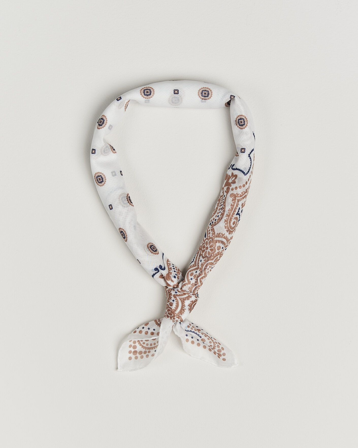 Mies | Huivit | Amanda Christensen | Cotton Voilé Medallion Bandana Cream