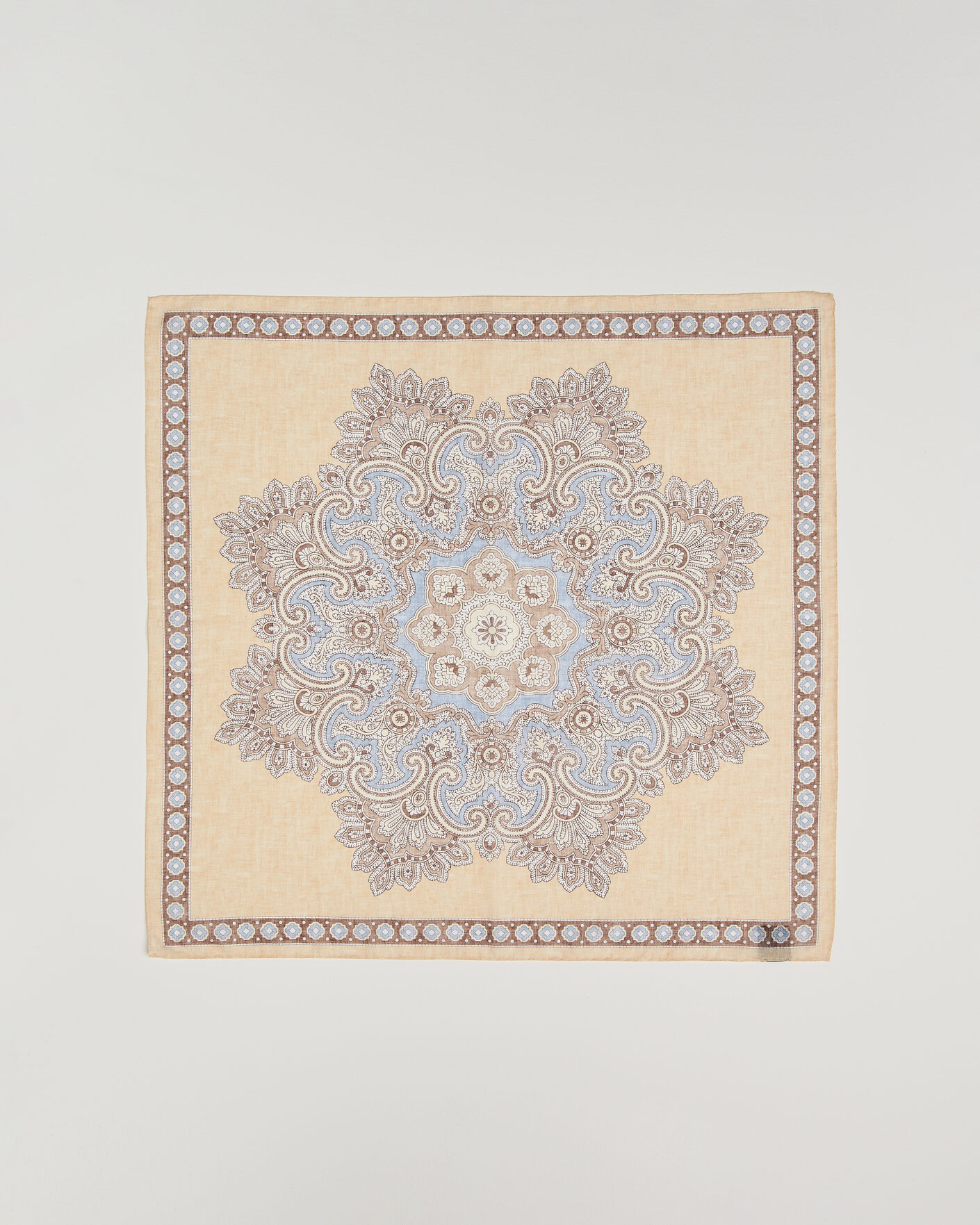 Mies | Huivit | Amanda Christensen | Cotton Voilé Large Paisley Bandana Yellow