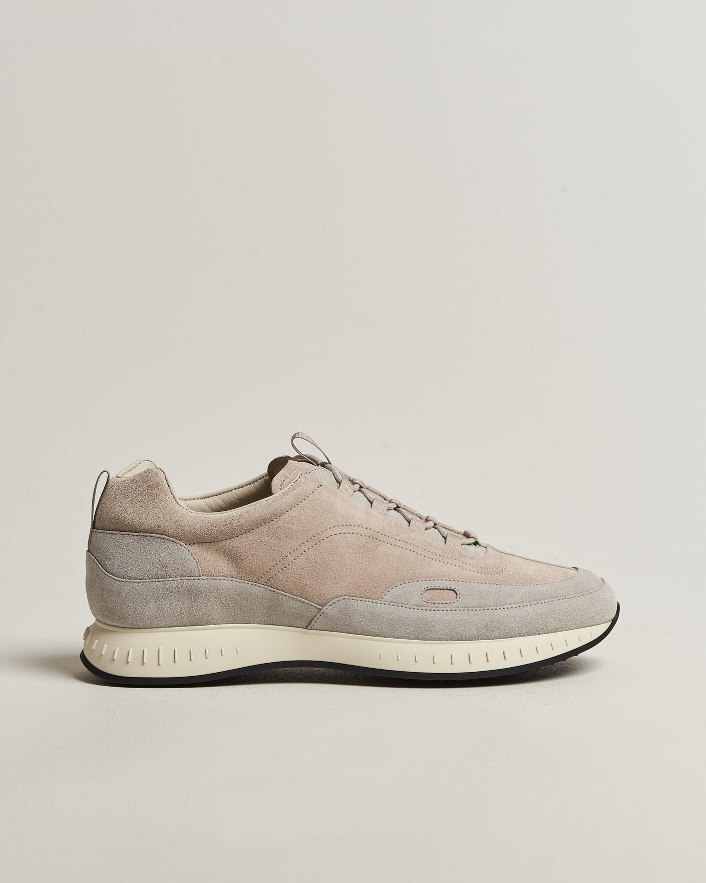 Mies | Tennarit | John Lobb | Laced Running Sneakers Sand Suede