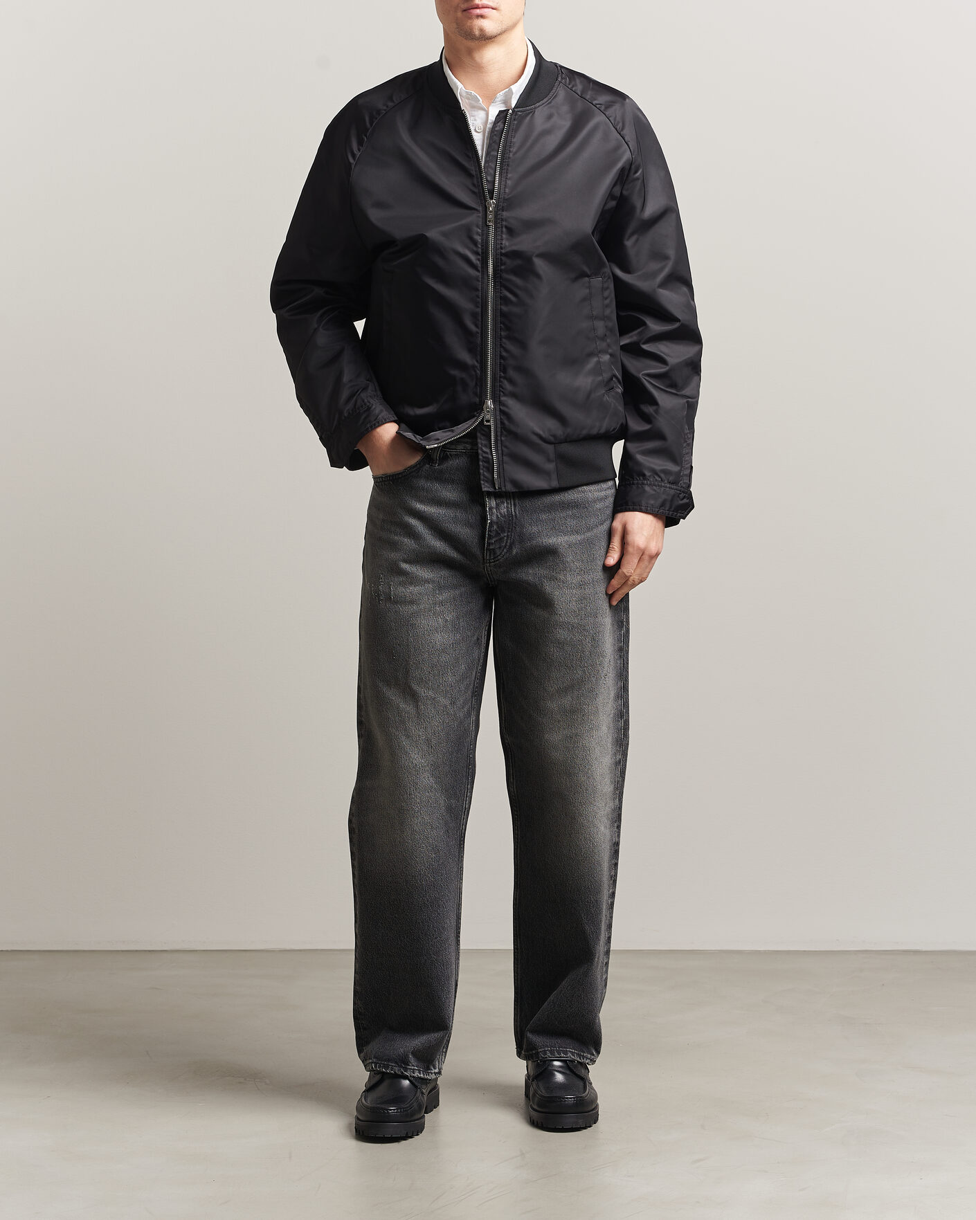 Mies | Takit | Filippa K | Technical Bomber Jacket Black